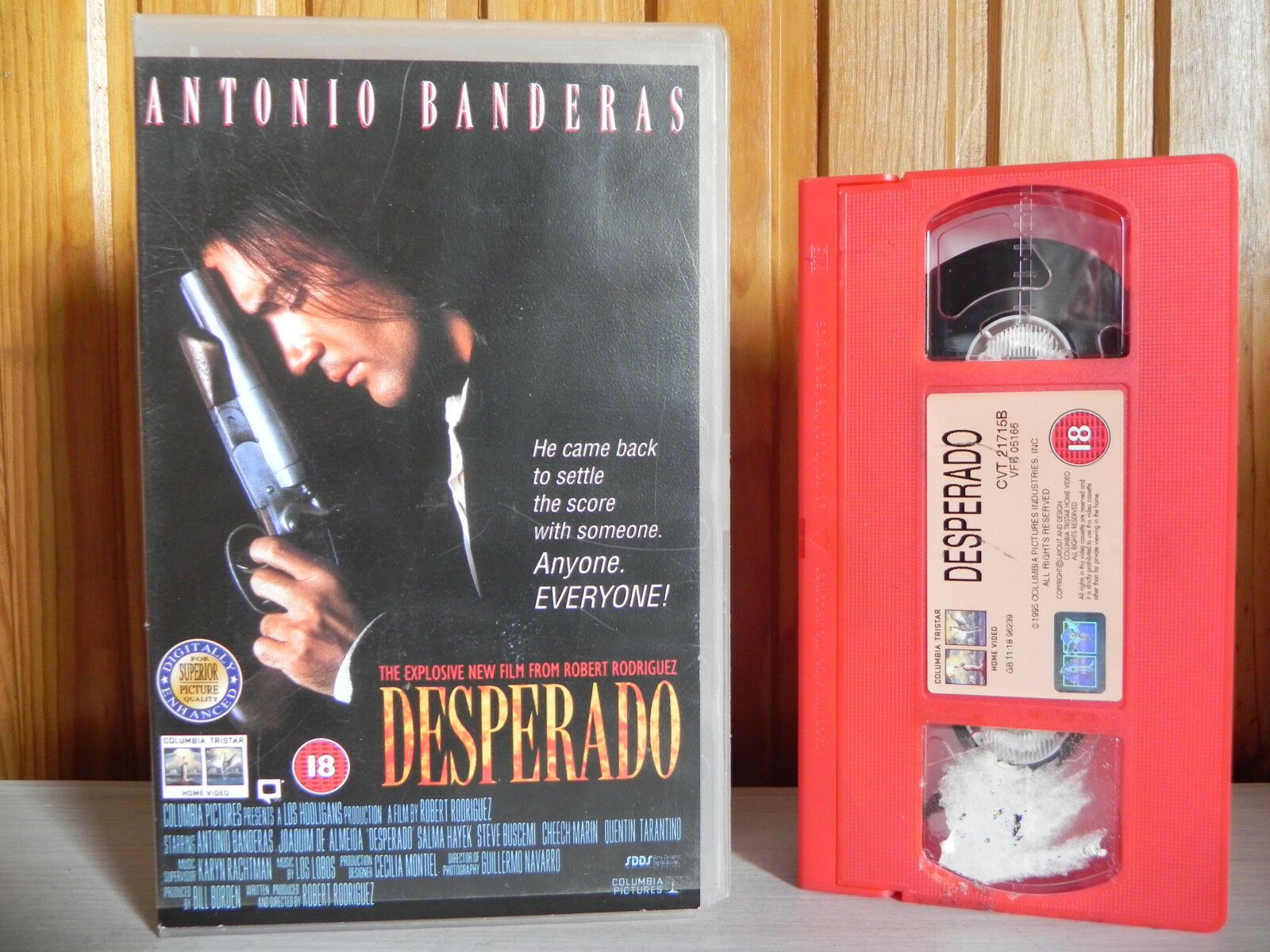 Desperado - Columbia Pictures - 2xSleeve Sample - Action - Banderas/Hayek - VHS-