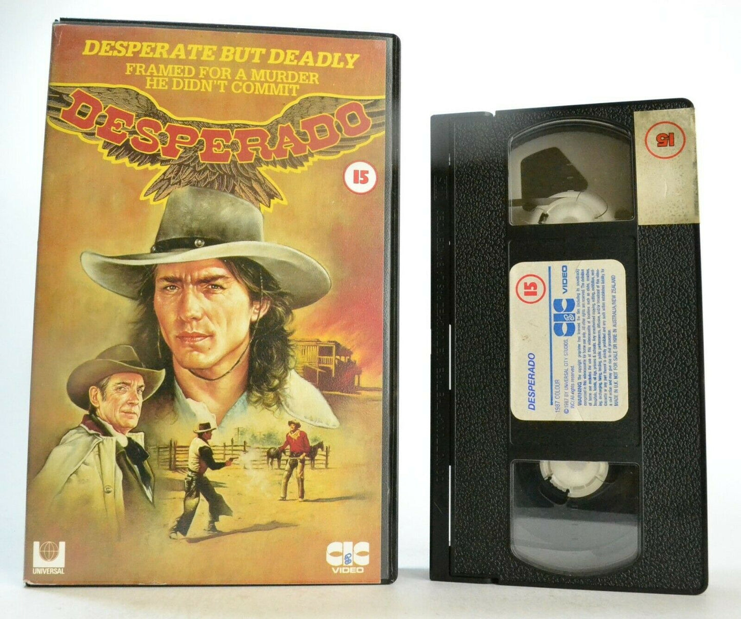 Desperado: Film By V.W.Vogel - (1987) CIC Video - Large Box - Western - Pal VHS-