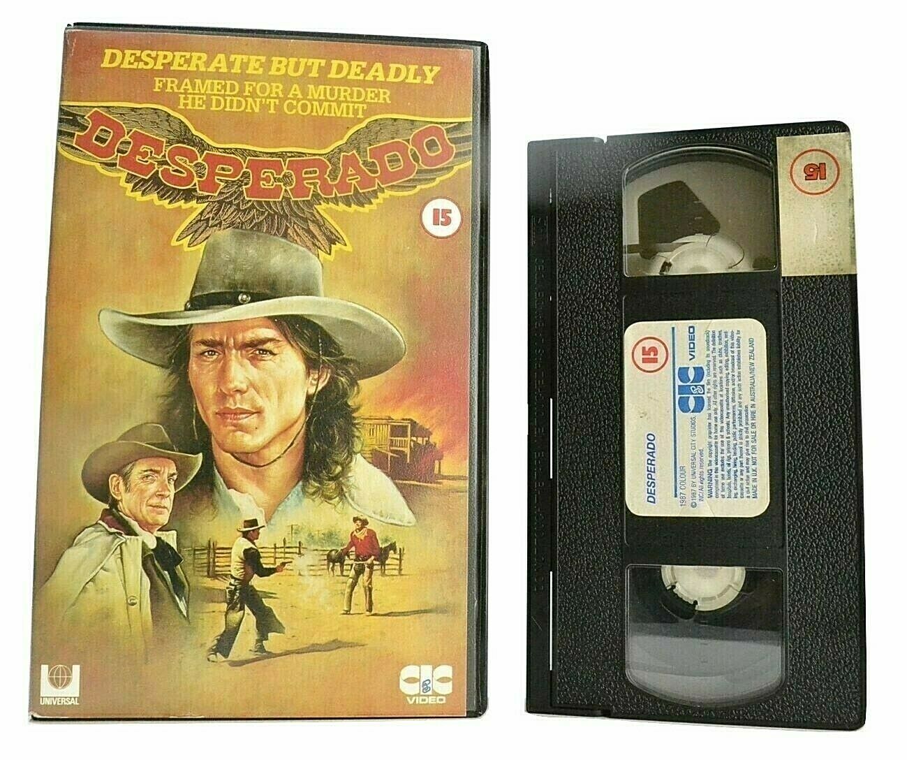 Desperado: Film By V.W.Vogel - (1987) CIC Video - Large Box - Western - Pal VHS-