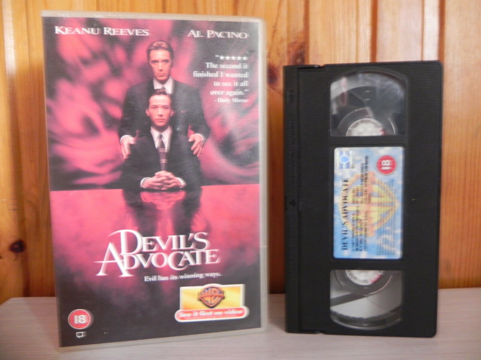 Devils Advocate - Drama - Big Box - Al Pacino/Keanu Reeves - VHS-