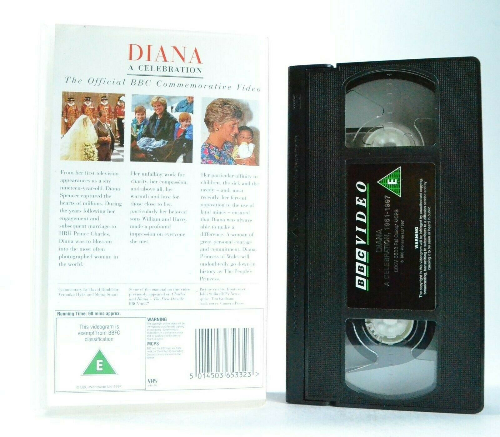 Diana: A Celebration - Documentary - Princess Of Wales - Memorial Fund - Pal VHS-