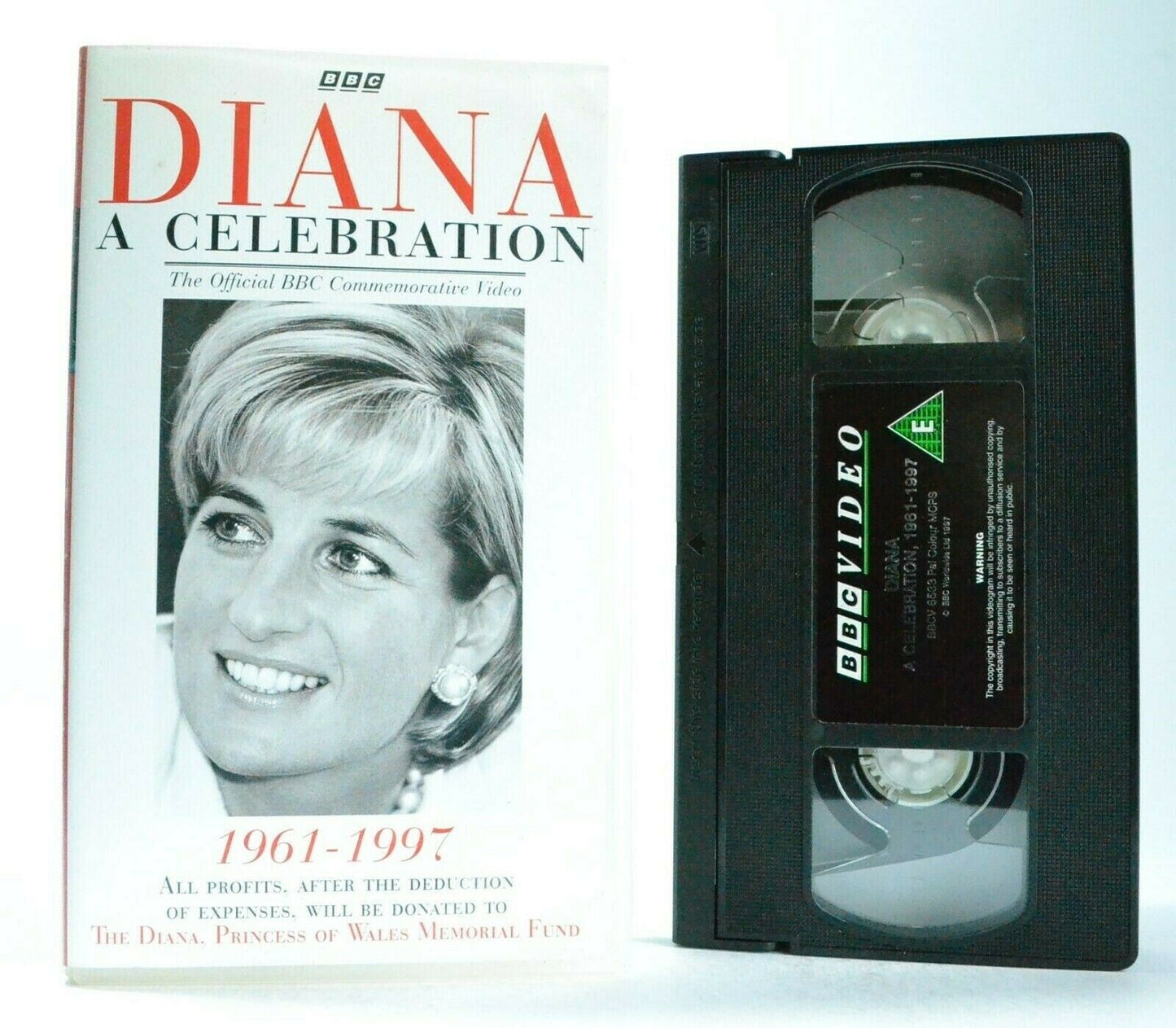 Diana: A Celebration - Documentary - Princess Of Wales - Memorial Fund - Pal VHS-