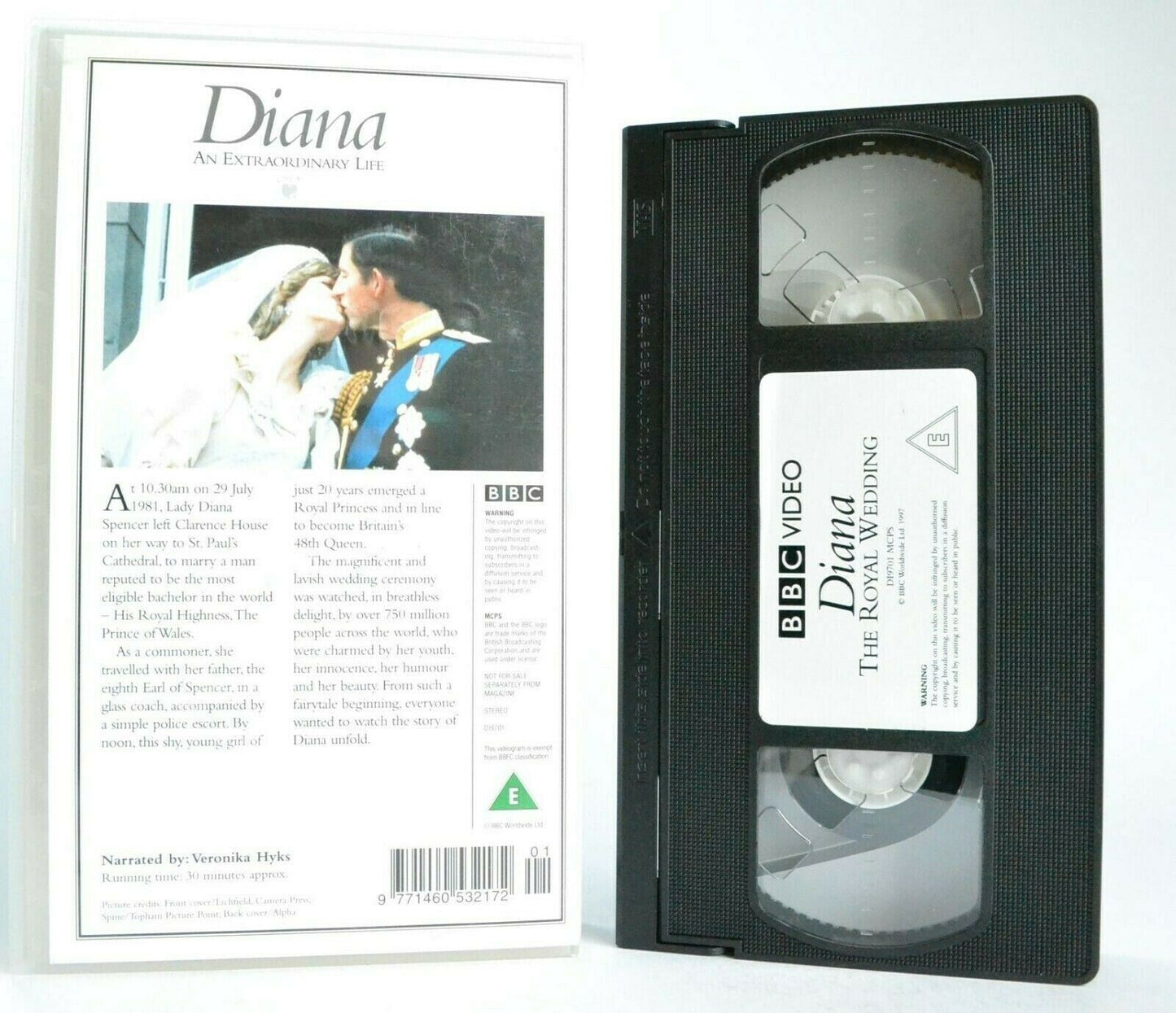 Diana: An Extraordinary Life - Documentary - Lady Diana - Royal Wedding - VHS-