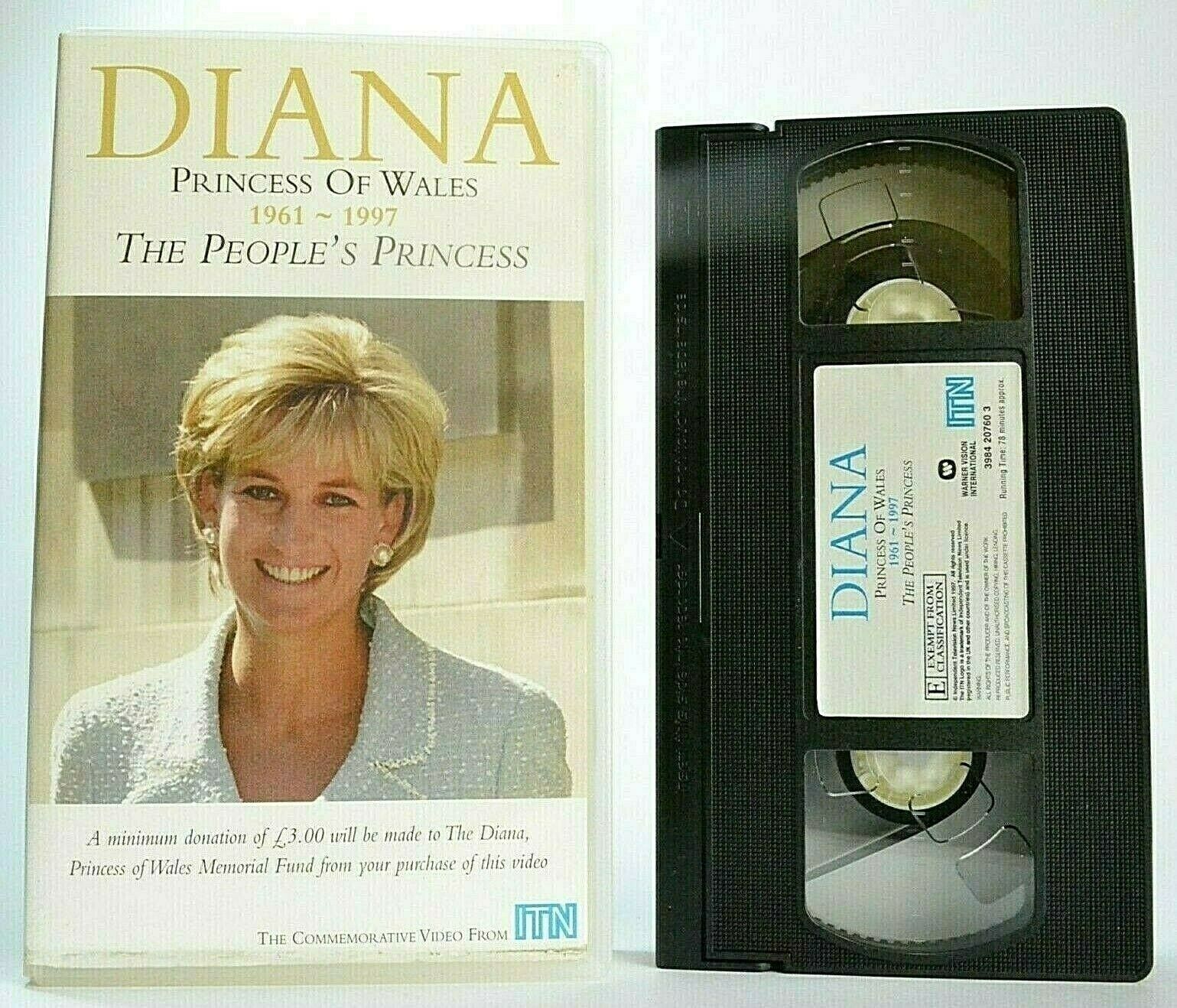 Diana: Princess Of Wales (1961-1997) -<Trevor McDonald>- Documentary - Pal VHS-