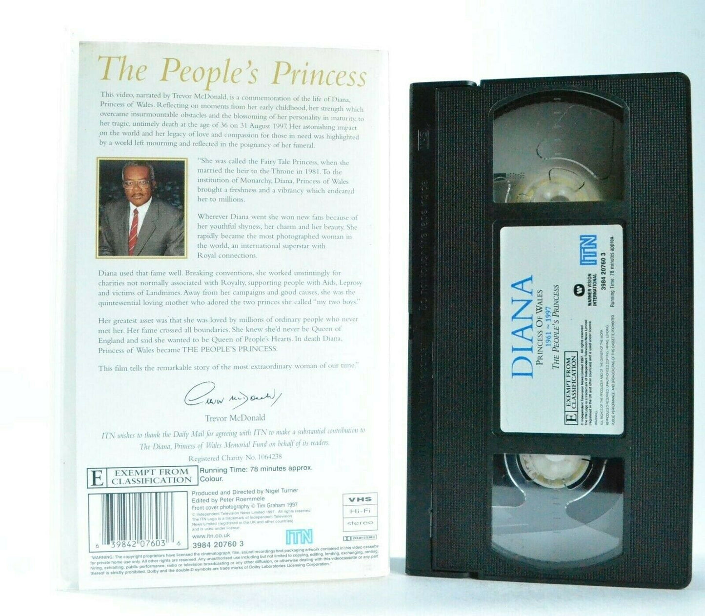 Diana: The People's Princess - (1997) Documentary - Princess Of Wales - Pal VHS-