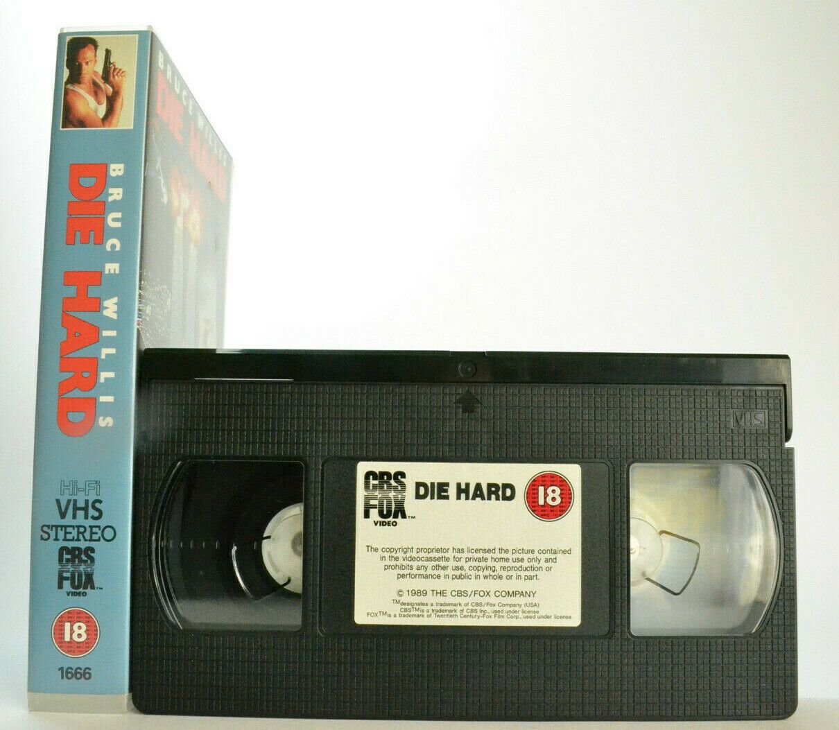 Die Hard (1988): First Home Release - Action - Bruce Willis/Alan Rickman - VHS-