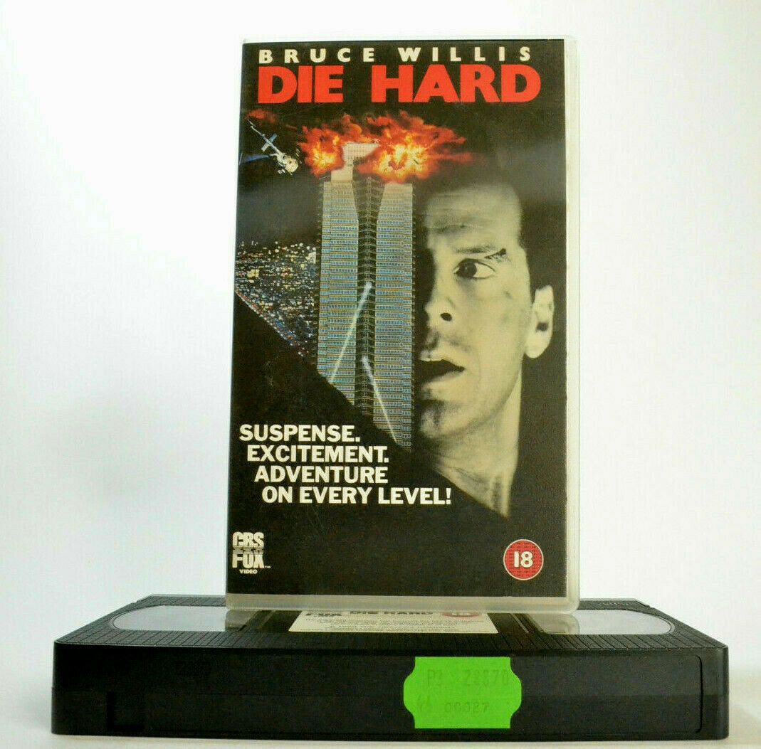 Die Hard (1988): First Home Release - Action - Bruce Willis/Alan Rickman - VHS-