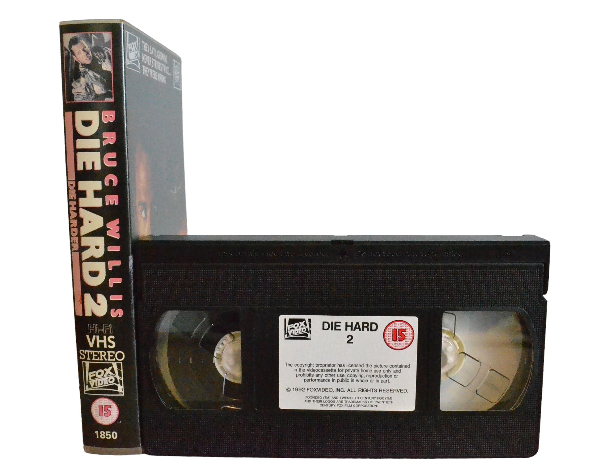 Die Hard 2 - Bruce Willis - Fox Video - 1850 - Action - Pal - VHS-