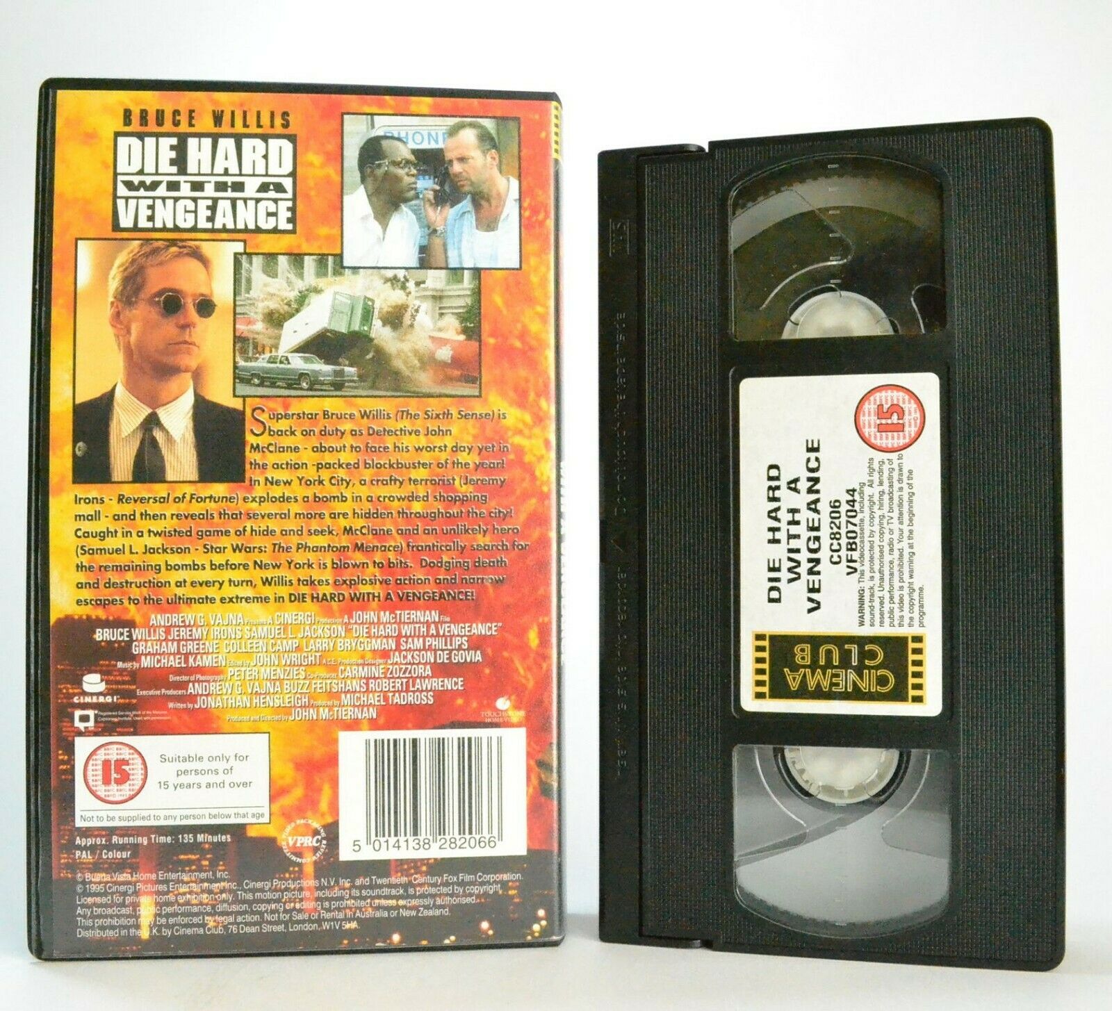 Die Hard With A Vengeance: (1995) Action - Yippee Ki Yay Motherf***er - Pal VHS-