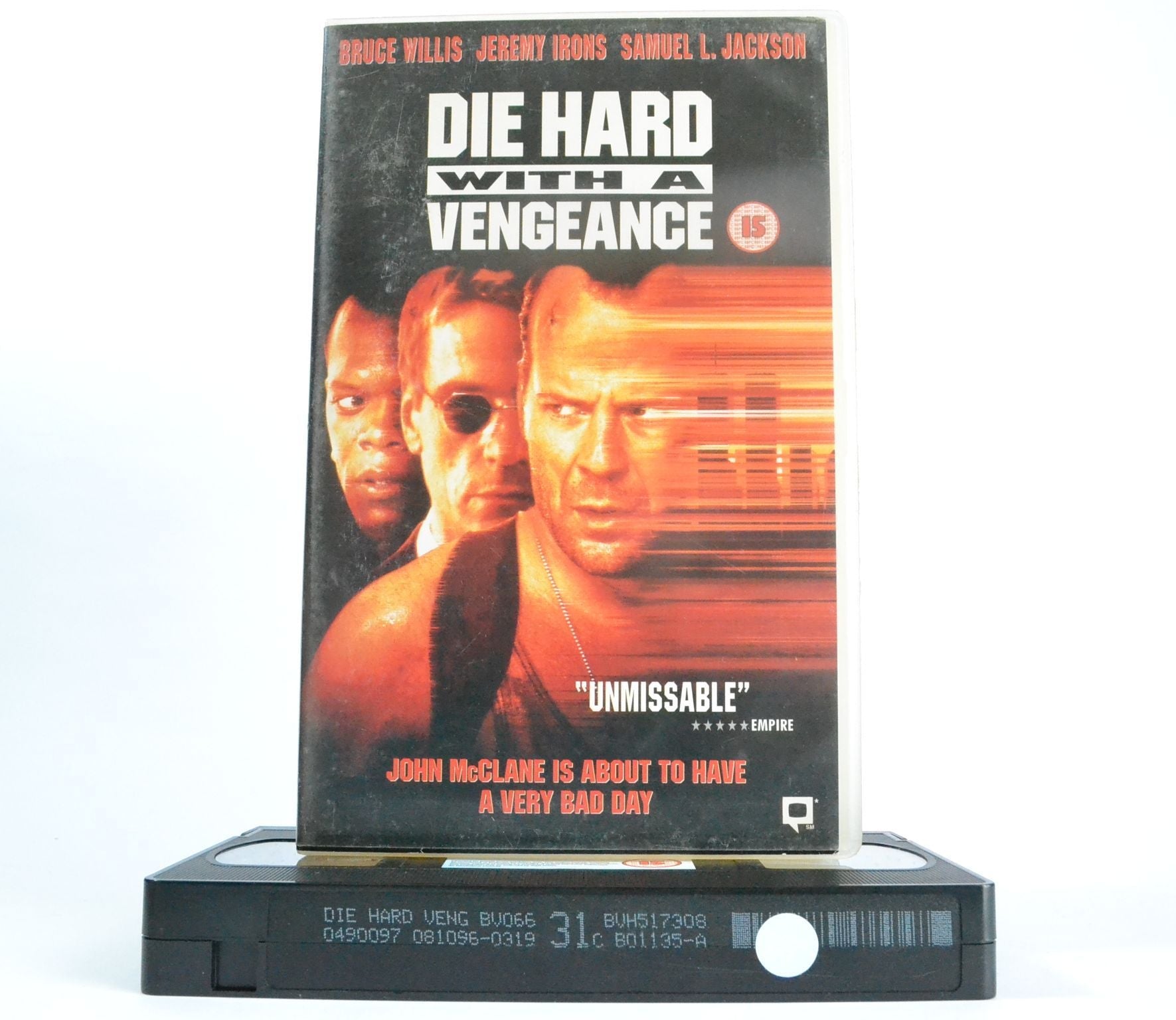 Die Hard With A Vengeance (1995): Bruce Willis - Bulletproof Action - Large Box - VHS-