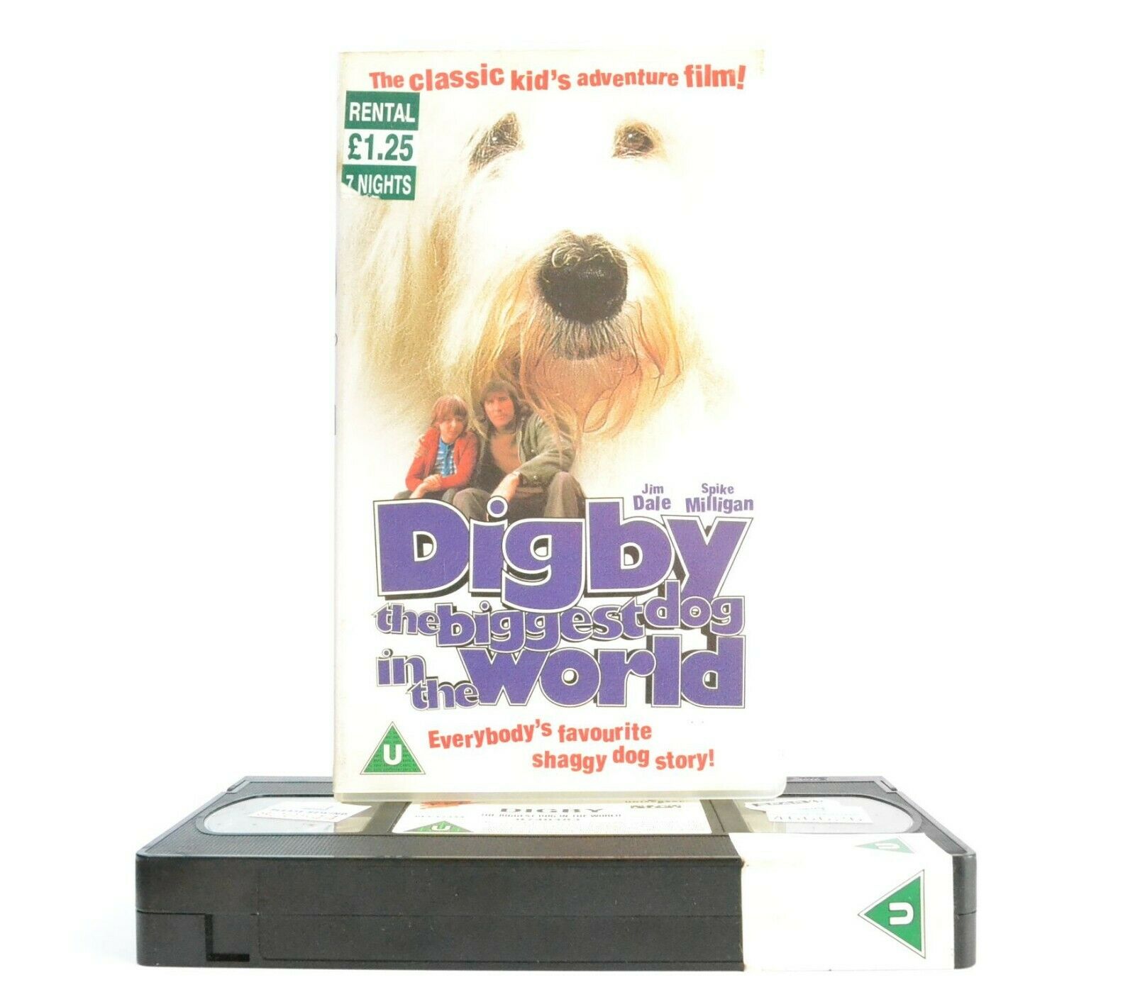 Digby: The Biggest Dog In The World - Classic Kid's Adventure - Jim Dale - VHS-