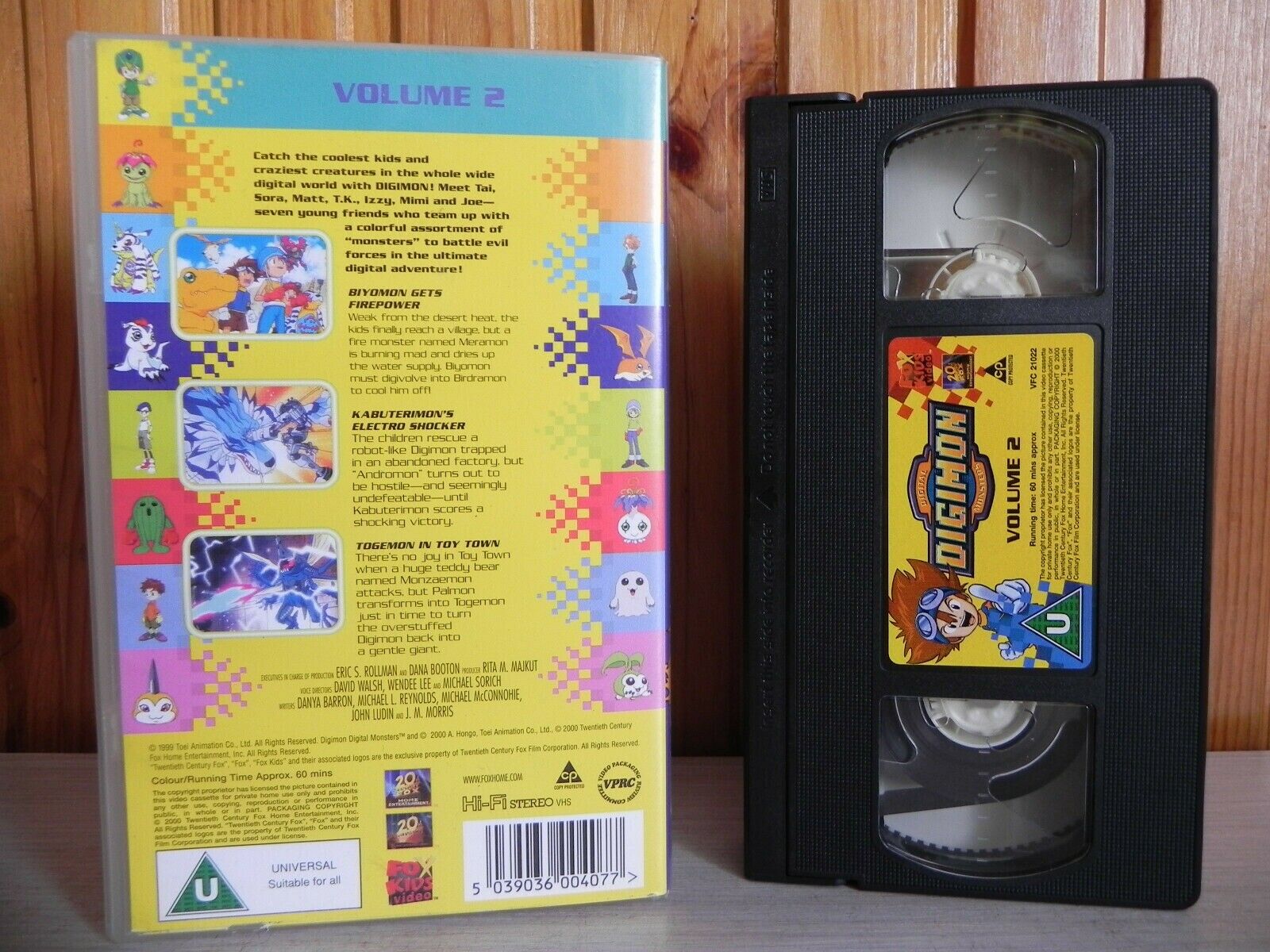 Digimon - Digital Monsters - Volume 2 - Fox Kids Video - Three Episodes - VHS-