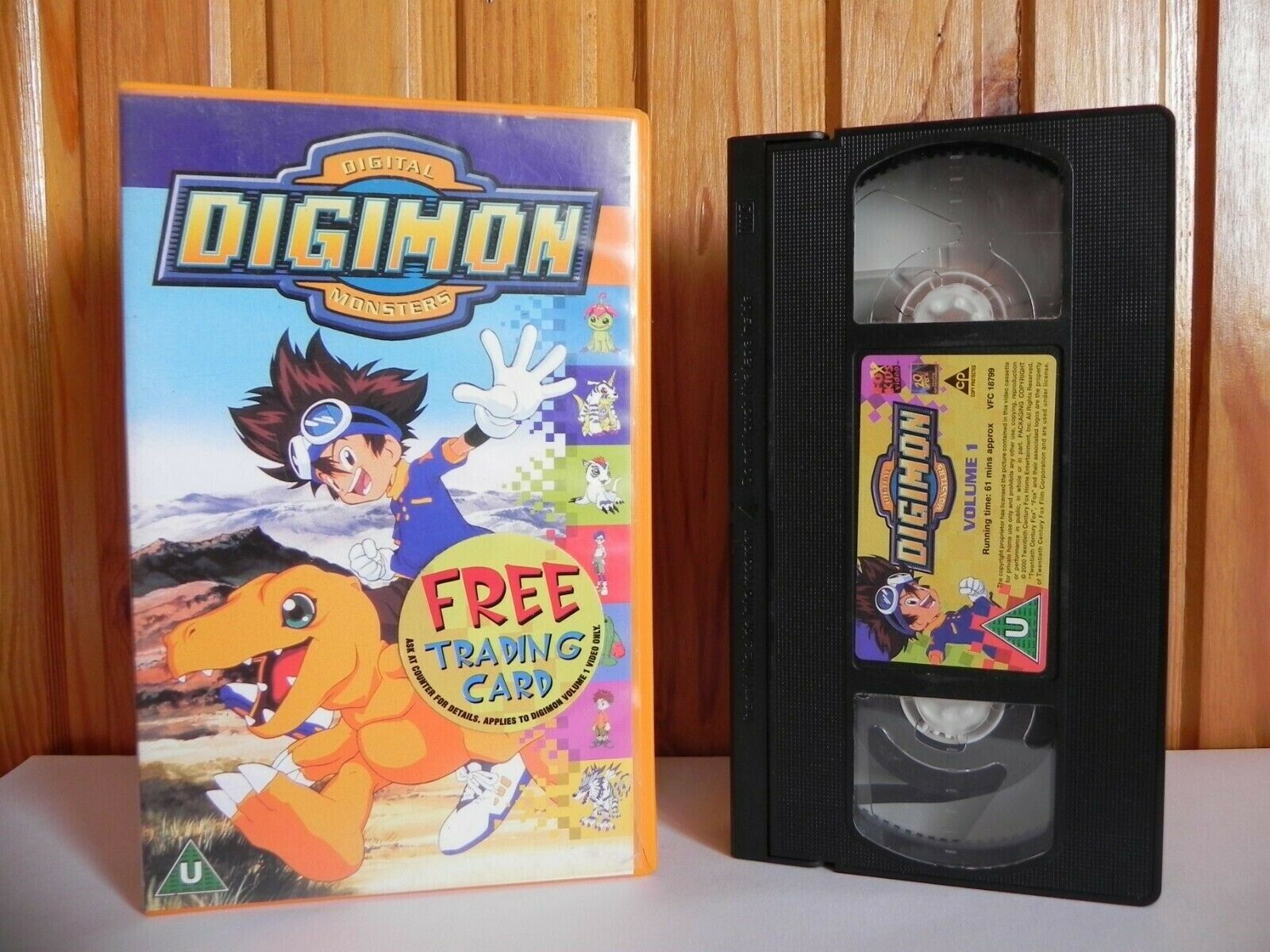 Digimon - Volume 1 - Fox Kids - Animated - Adventure - 3 Episodes - Kids - VHS-