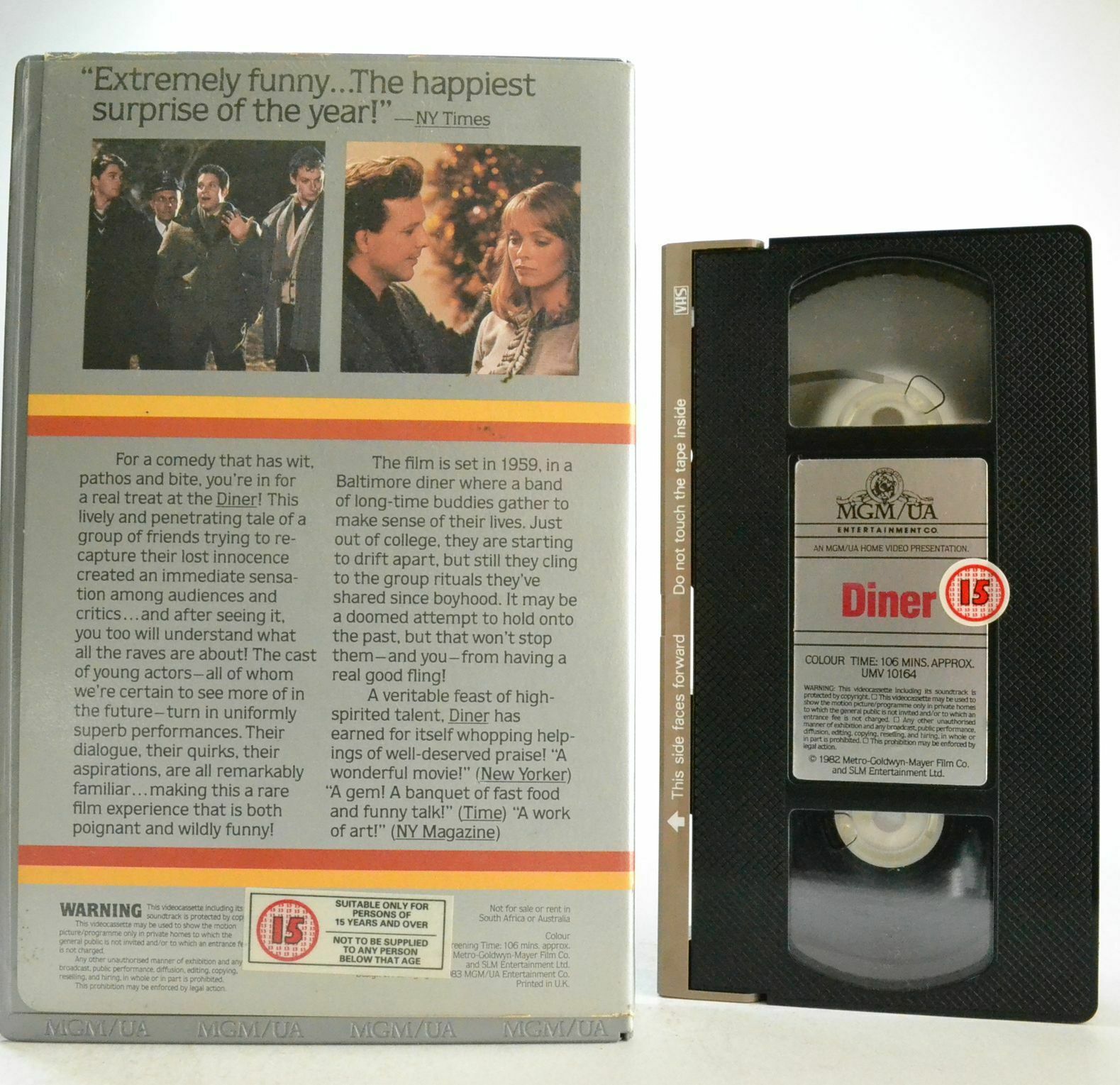 Diner: MGM Large Box - Pre-Cert (1982) Hollywood Collectable - Drama (1959) VHS-