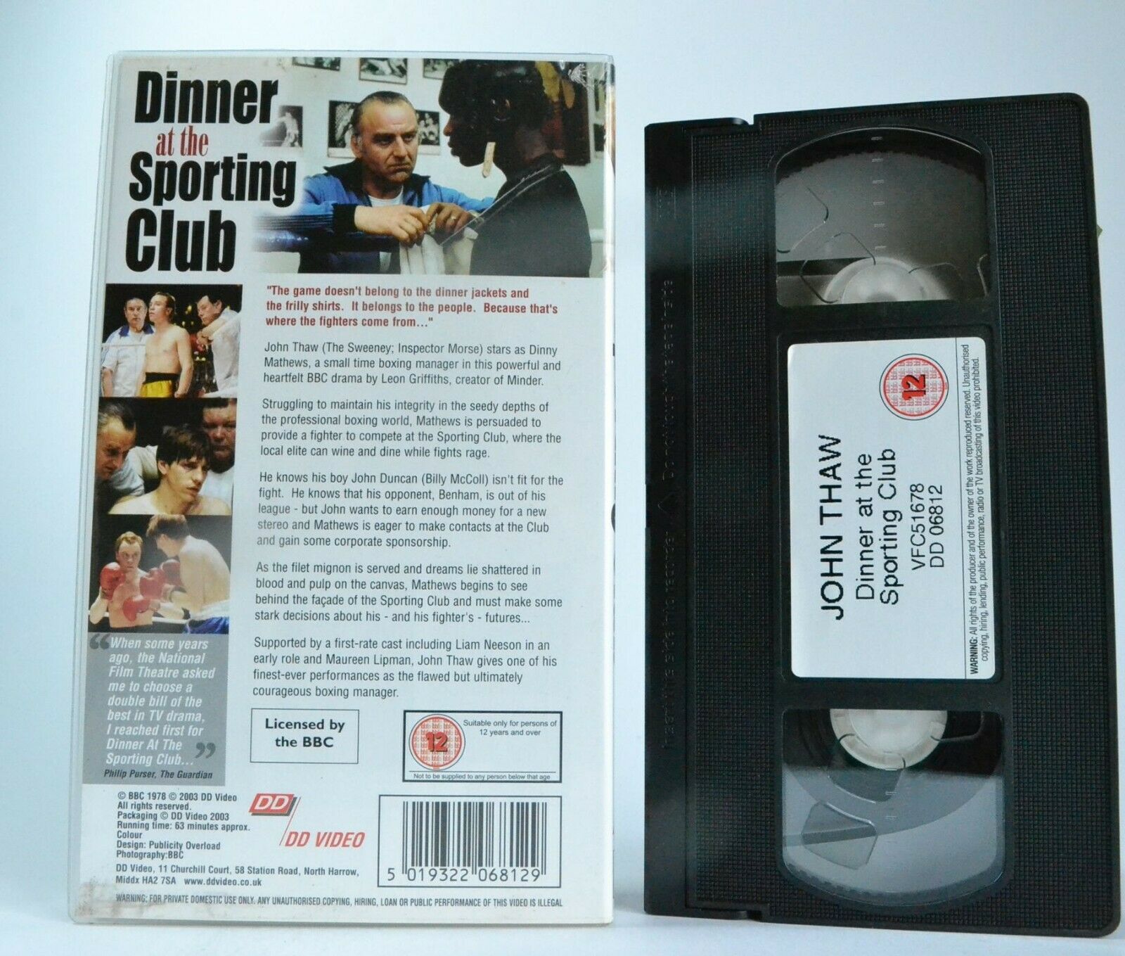 Dinner At The Sporting Club (BBC): [Leon Griffiths] TV Series - John Thaw - VHS-