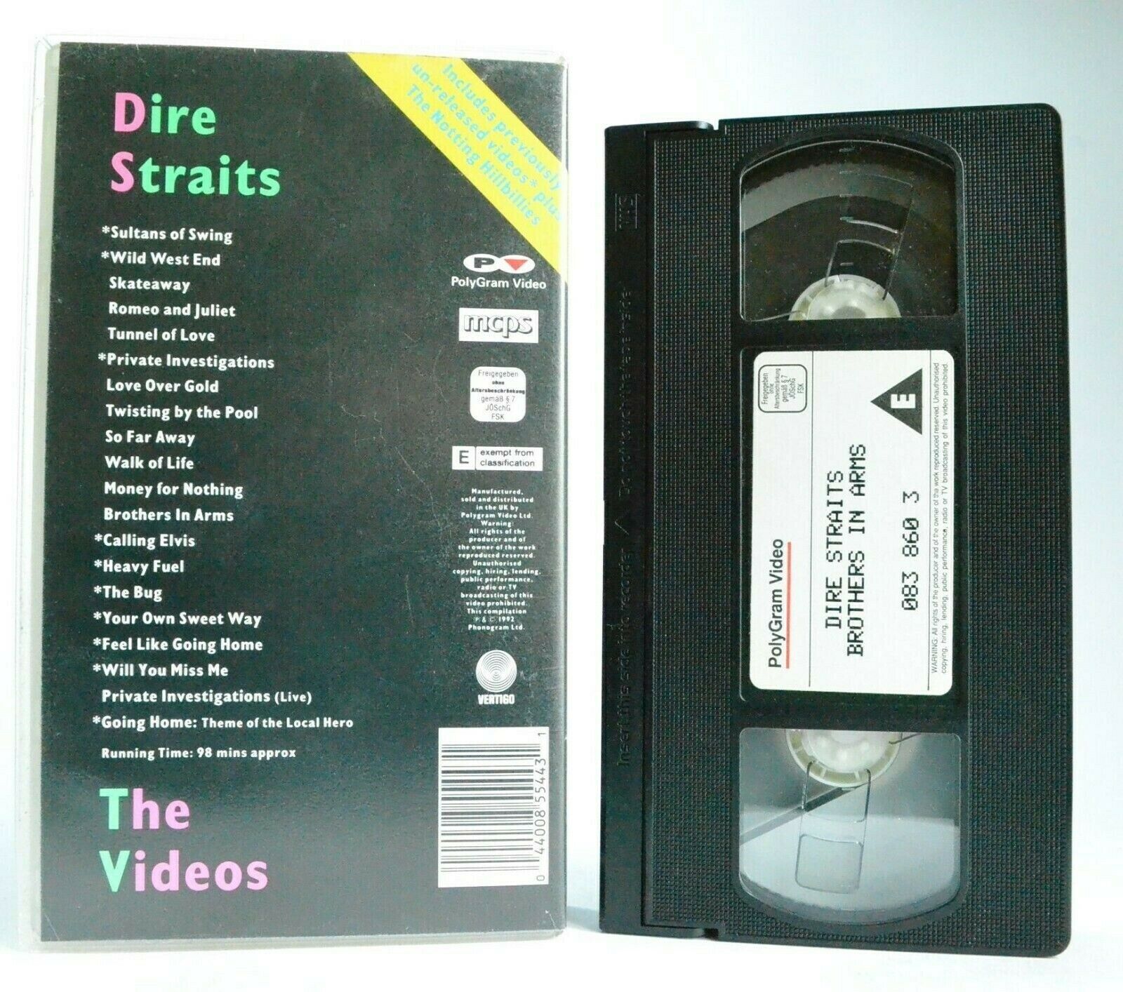 Dire Straits: The Videos - PolyGram (1992) - Classic Rock Band - Music - Pal VHS-