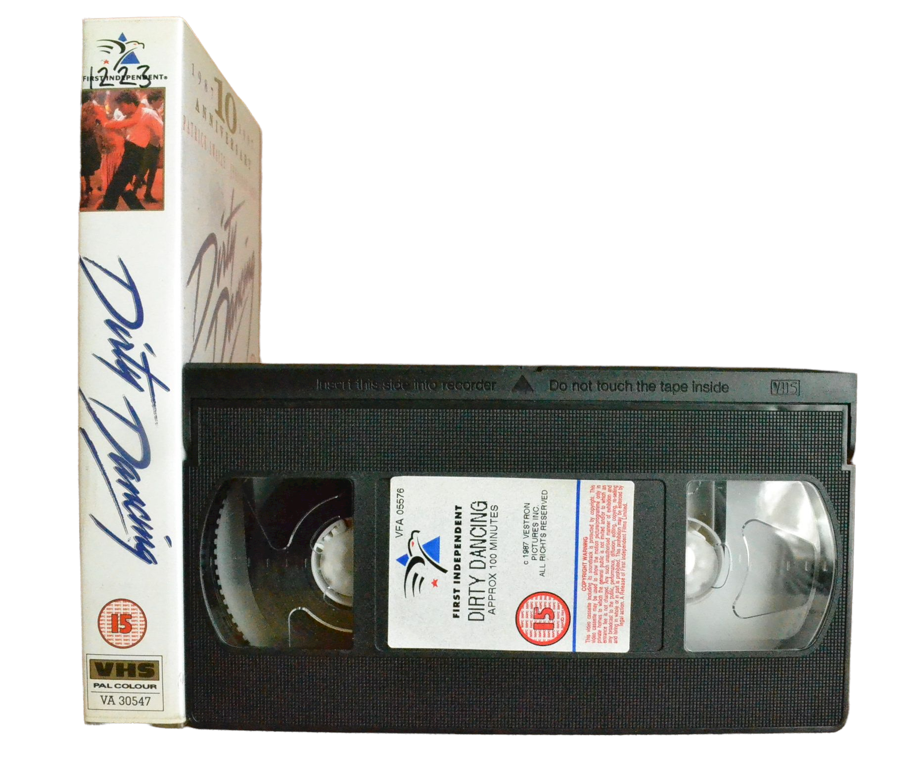 Dirty Dancing - Patrick Swayze - First Independent - Vintage - Pal VHS-