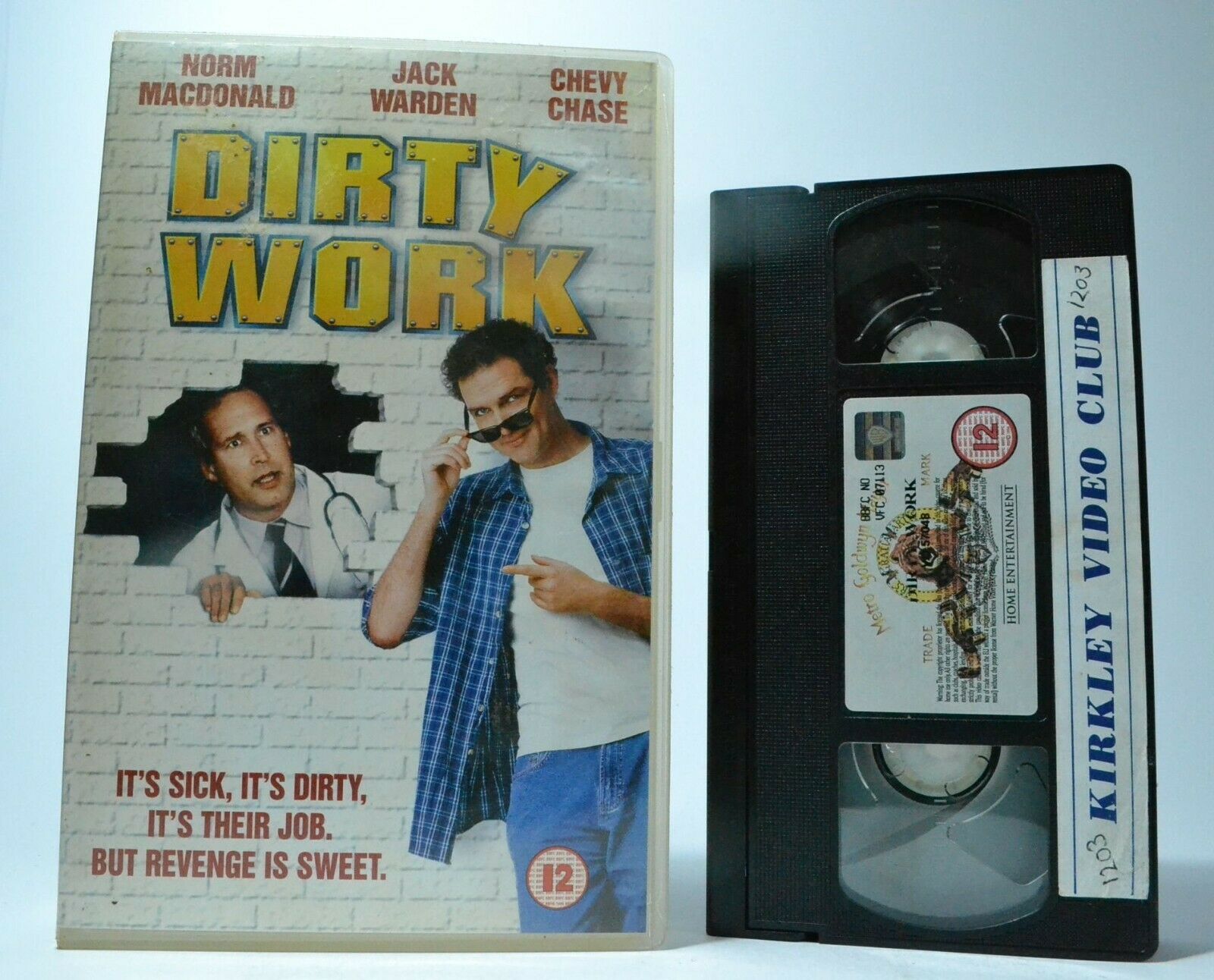 Dirty Work (1998): Black Comedy [Large Box] Rental - Chevy Chase - Pal VHS-