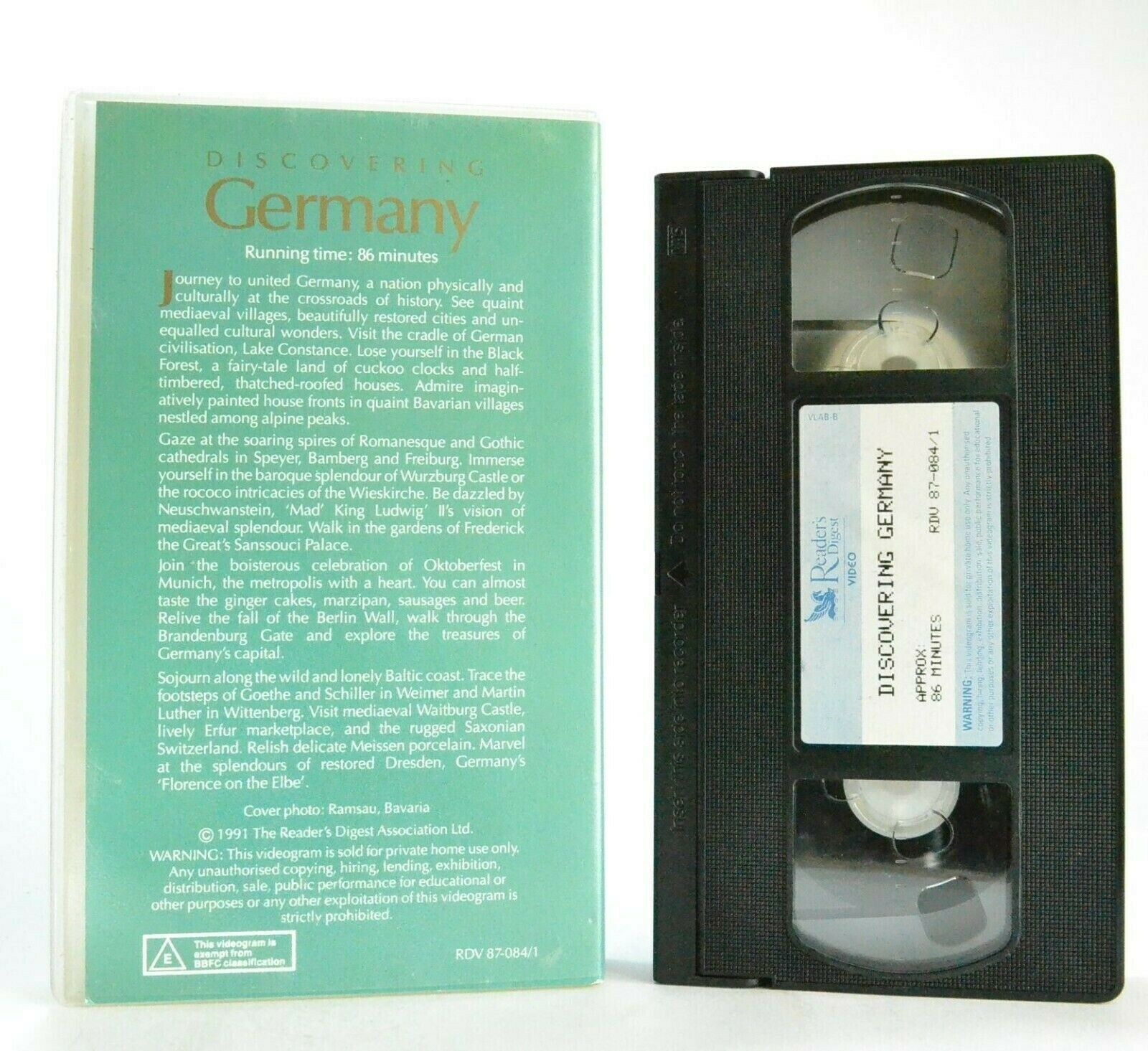 Discovering: Germany - Documentary (1991) - Journey To United Germany - Pal VHS-