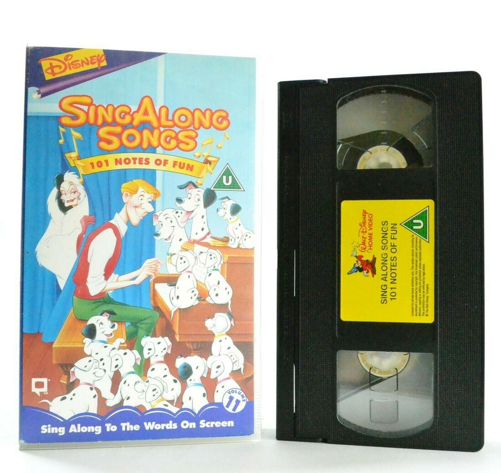 Disney Sing Along Songs: 101 Notes Of Fun (Vol 11) - Memorable Musicals - VHS-