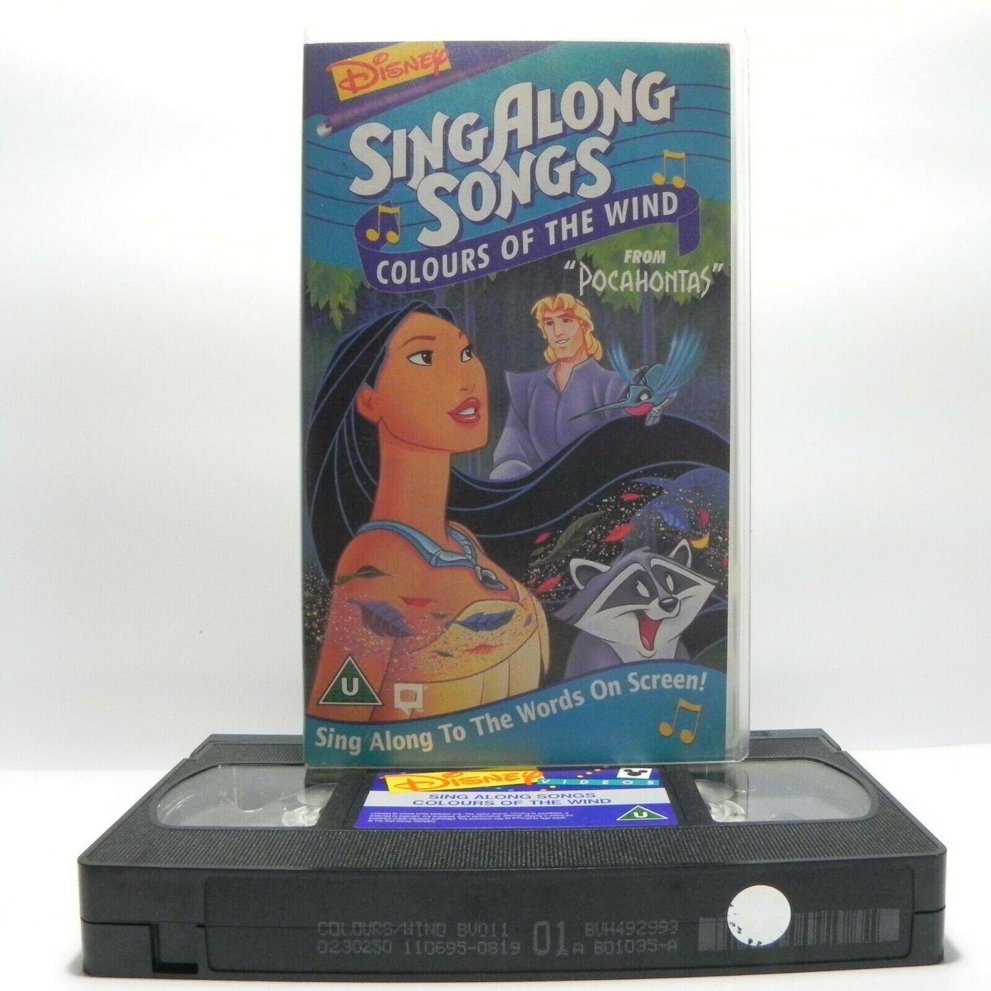 Disney Sing Along Songs: Colours Of The Wind - Pocahontas - Children's - VHS-