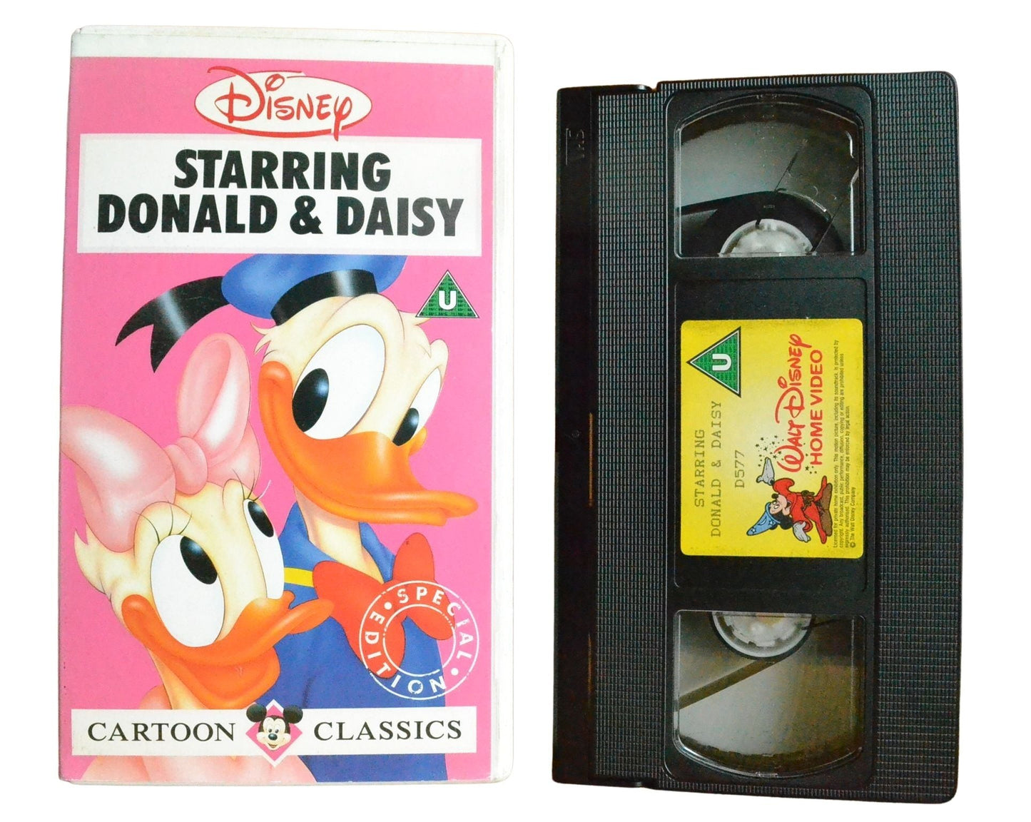 Disney Starring Donald & Daisy - Children’s - Pal VHS-