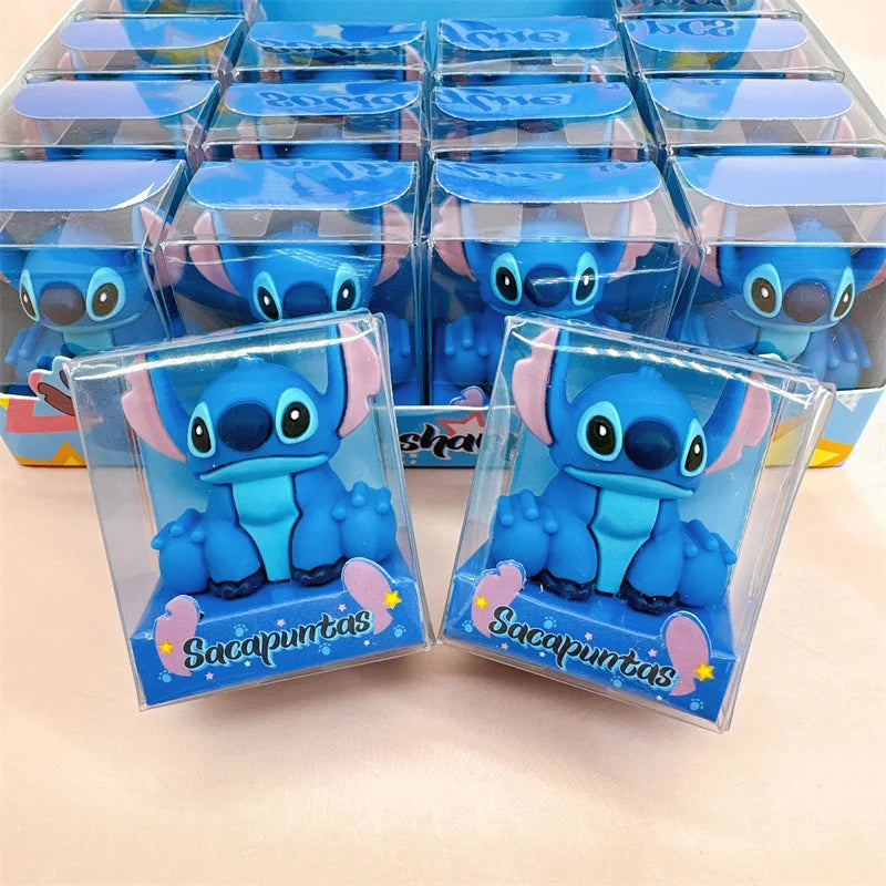 Disney Stitch Pencil Sharpeners MINISO Anime Cartoon Cute Students School Stationery Supplies Fashion Girl&Child Holiday Gifts-