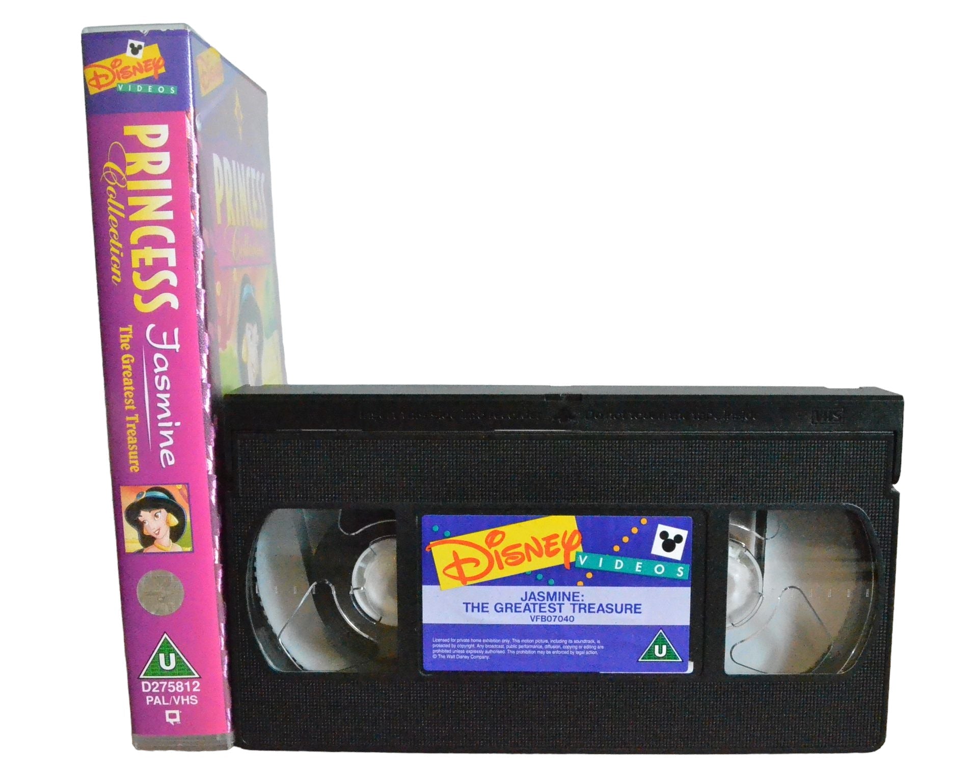 Disney's Jasmine Collection : The Greatest Treasur - Disney Videos - D275812 - Children - Pal - VHS-