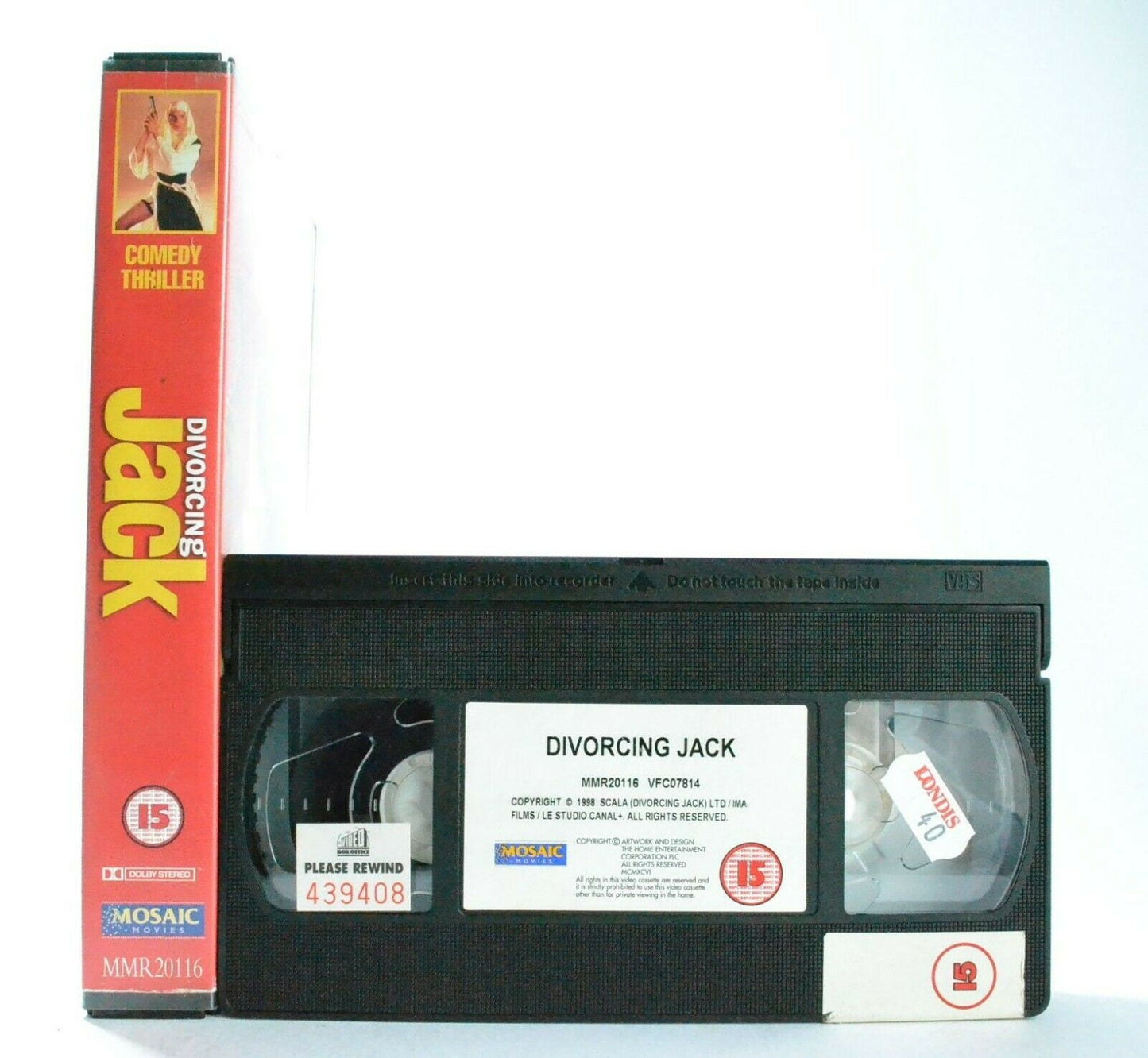 Divorcing Jack: British Comedy Thriller (1998) - Large Box - Ex-Rental - Pal VHS-