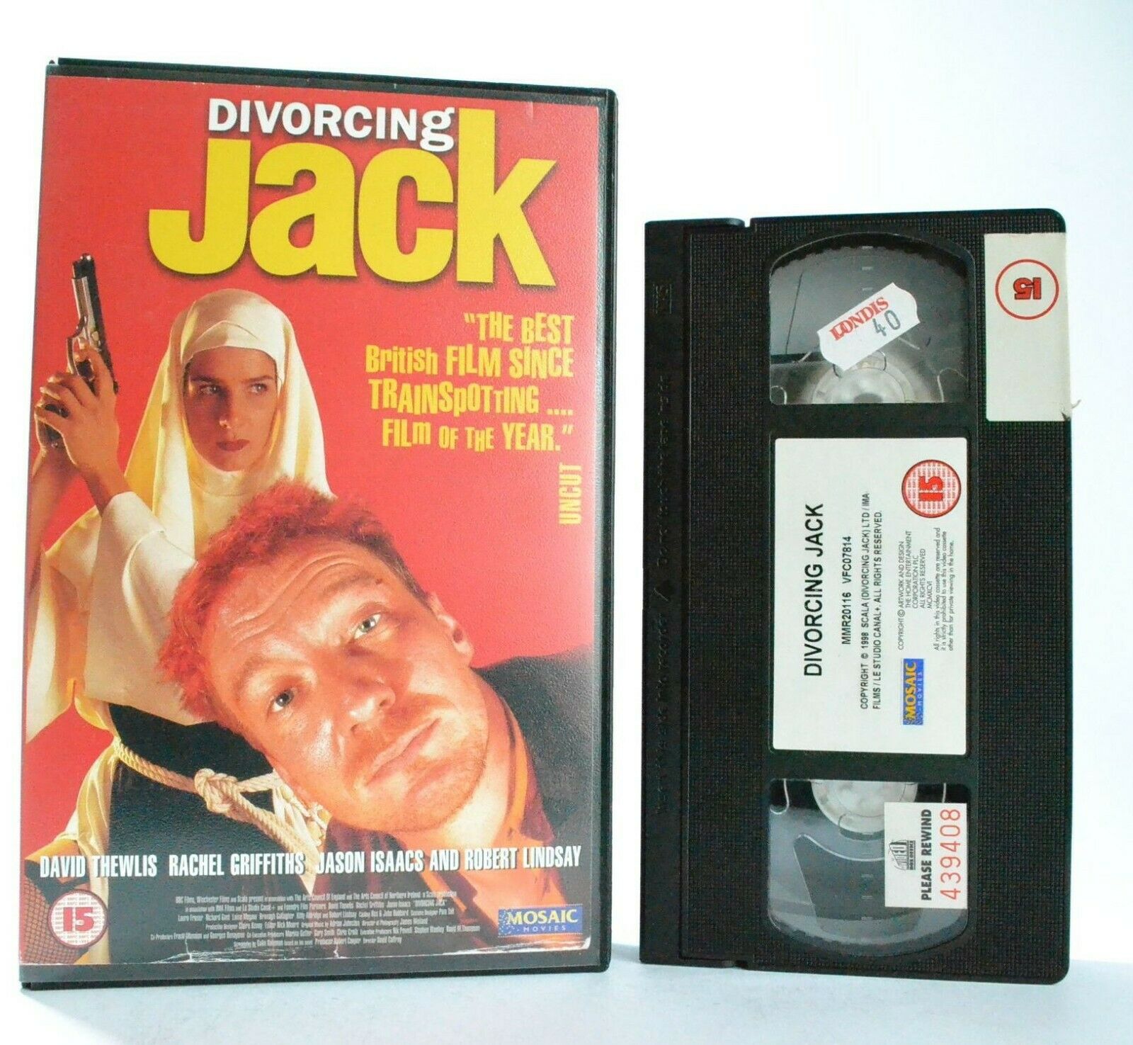 Divorcing Jack: British Comedy Thriller (1998) - Large Box - Ex-Rental - Pal VHS-