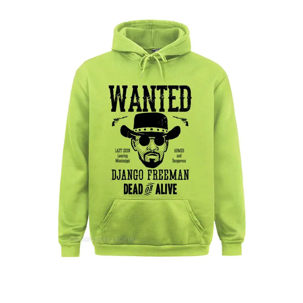 Django Unchained Hoodie – Quentin Tarantino Western Movie Sweatshirt for Hoodie Time Fans-ligh green-S-