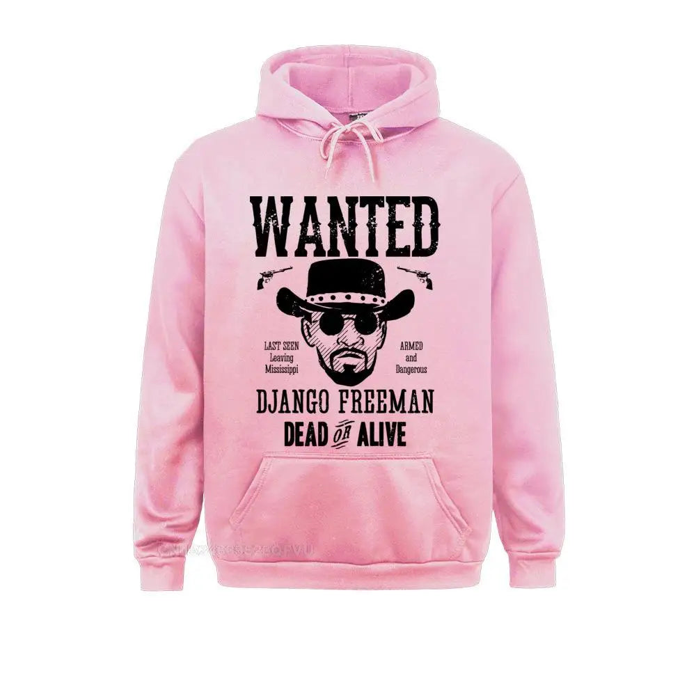 Django Unchained Hoodie – Quentin Tarantino Western Movie Sweatshirt for Hoodie Time Fans-Pink-S-