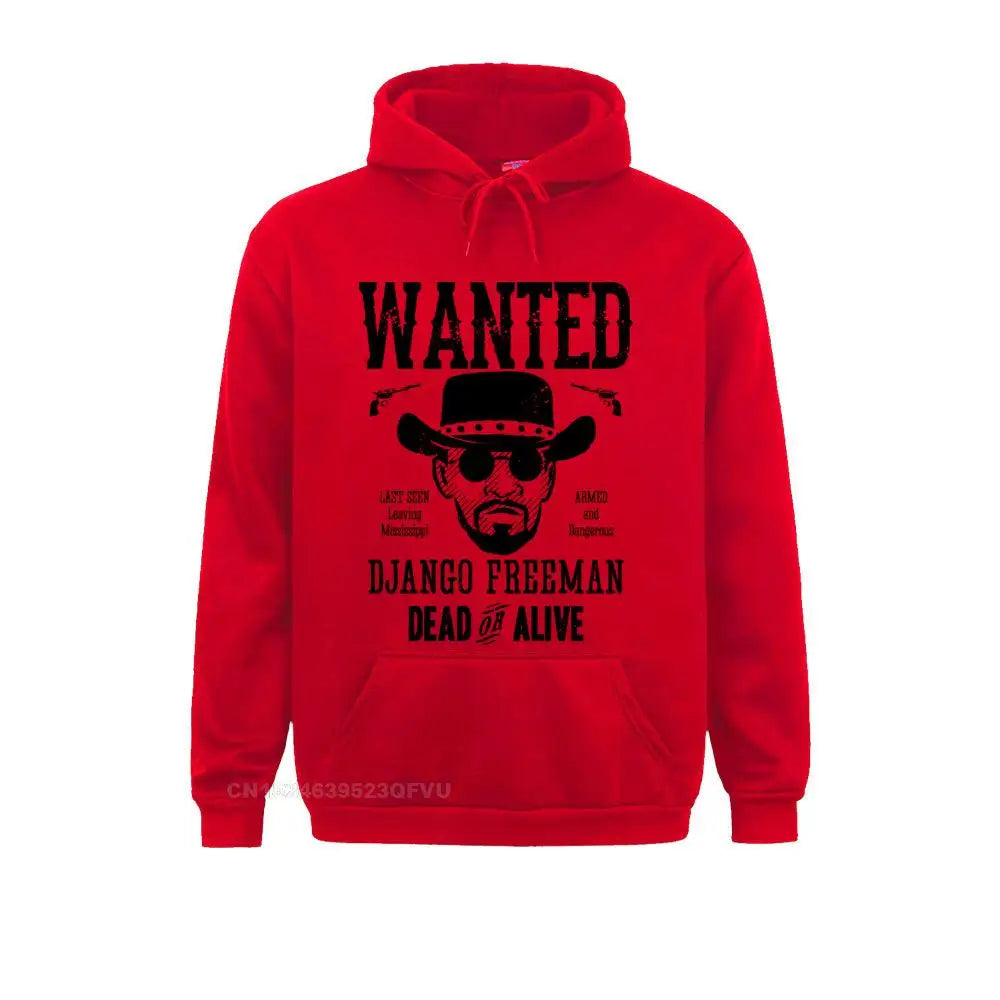 Django Unchained Hoodie – Quentin Tarantino Western Movie Sweatshirt for Hoodie Time Fans-Red-S-