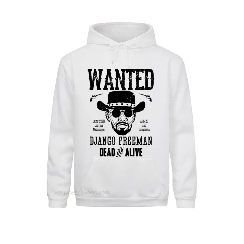 Django Unchained Hoodie – Quentin Tarantino Western Movie Sweatshirt for Hoodie Time Fans-WHITE-XXL-