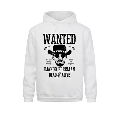 Django Unchained Hoodie – Quentin Tarantino Western Movie Sweatshirt for Hoodie Time Fans-WHITE-XXL-