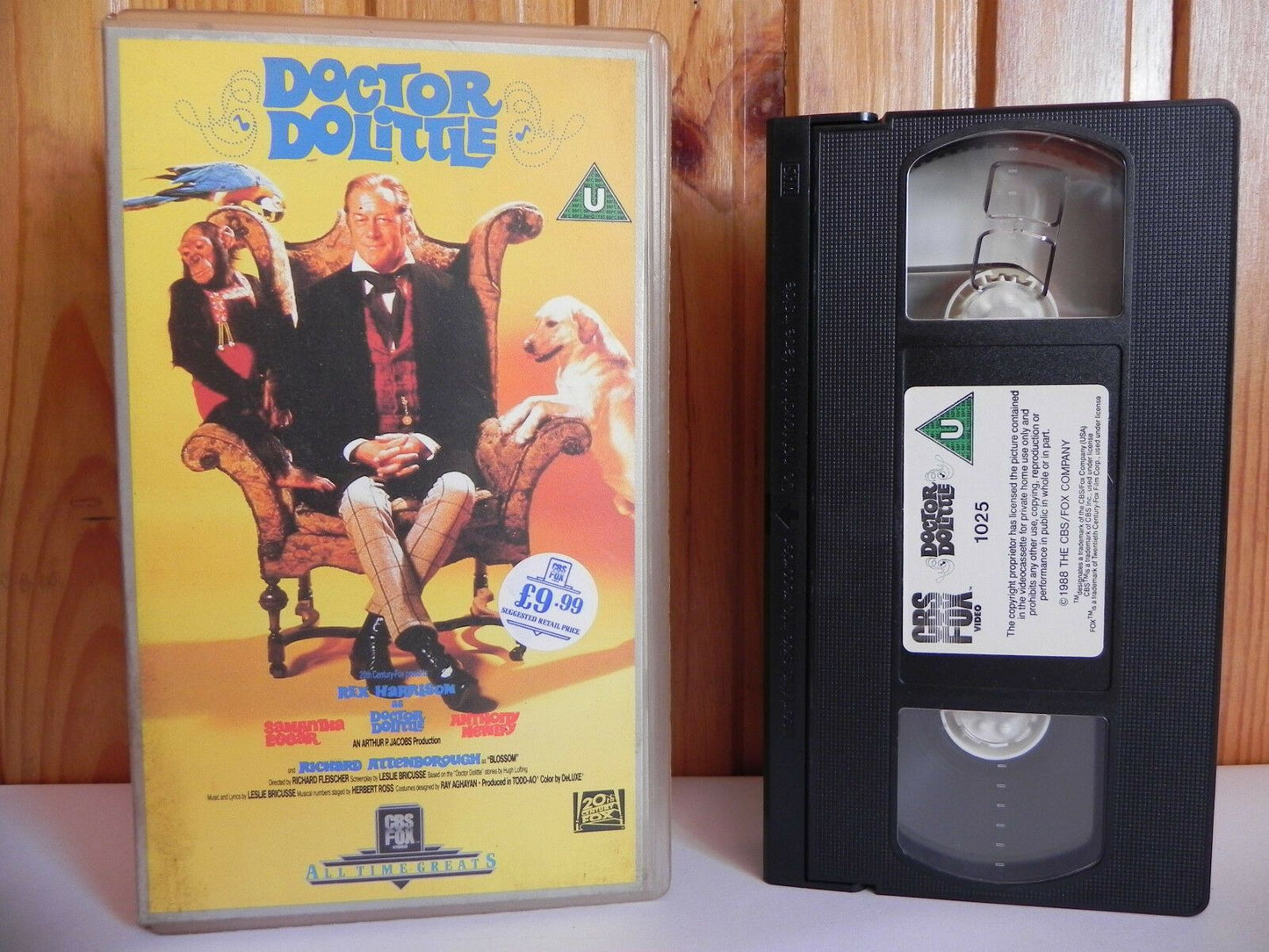 Doctor Dolittle - CBS/FOX - Musical - Terrific Music - Fine Acting - Pal VHS-