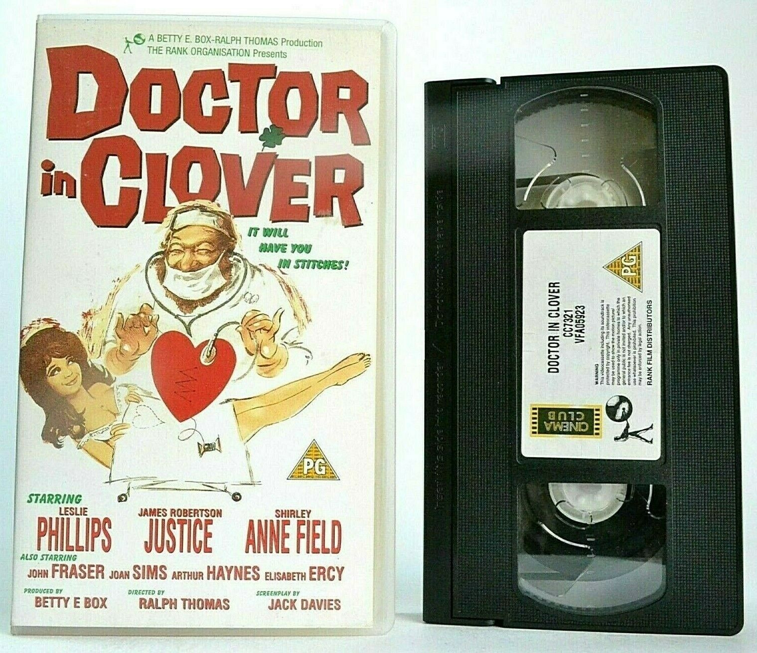 Doctor In Clover (1966) - British Comedy Classic - Leslie Phillips - Pal VHS-