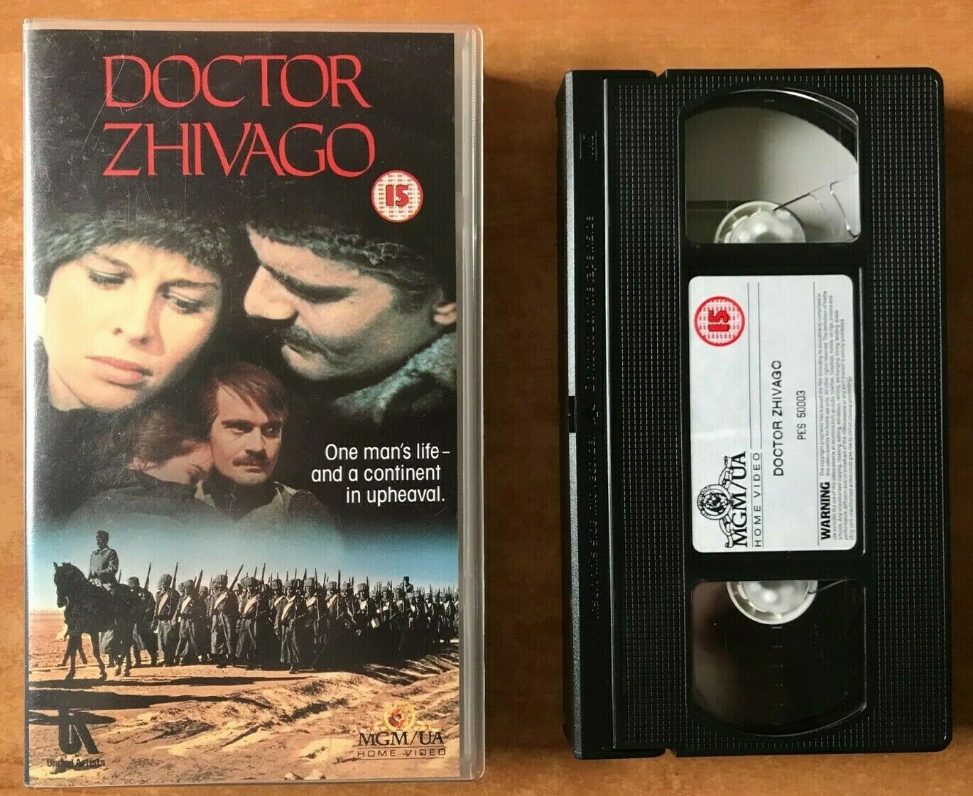 Doctor Zhivago (1965): Romantic War Drama - Omar Sharif / Alec Guiness - Pal VHS-