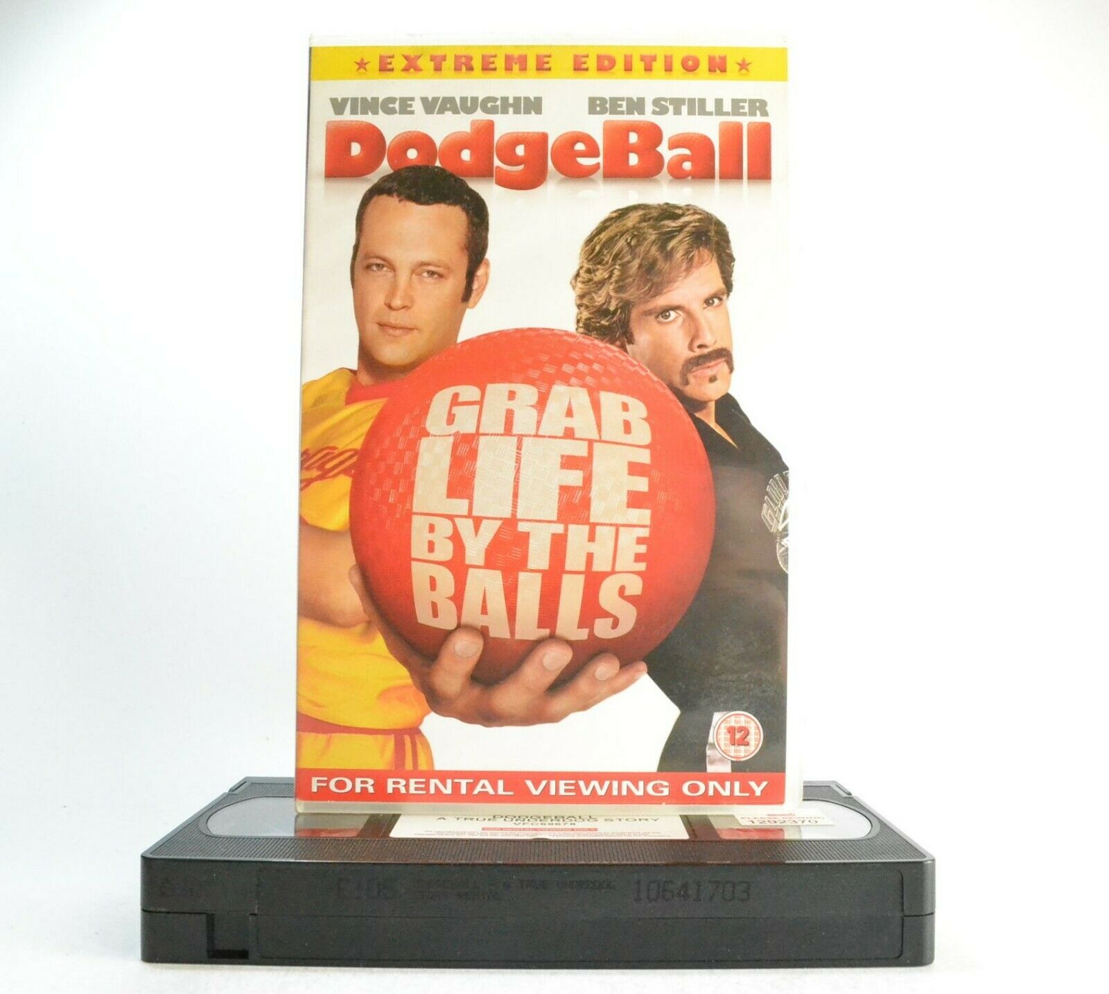 Dodgeball: V.Vaughn/B.Stiller - Sports Comedy - Large Box - Ex-Rental - Pal VHS-