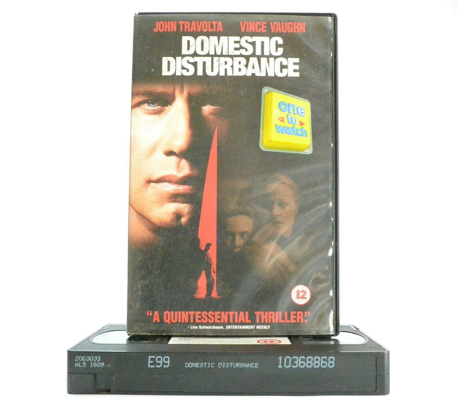 Domestic Disturbance: Psychological Thriller - Large Box - John Travolta - VHS-