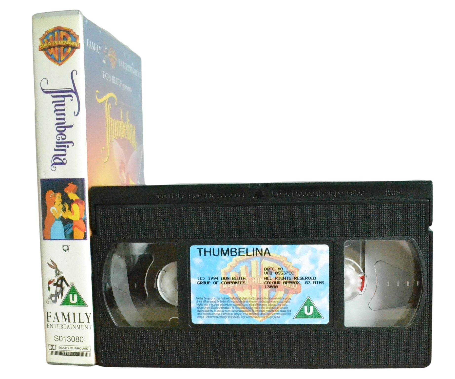 Don Bluth Presents Thumbelina - Warner Home Video - Children's - Pal VHS-