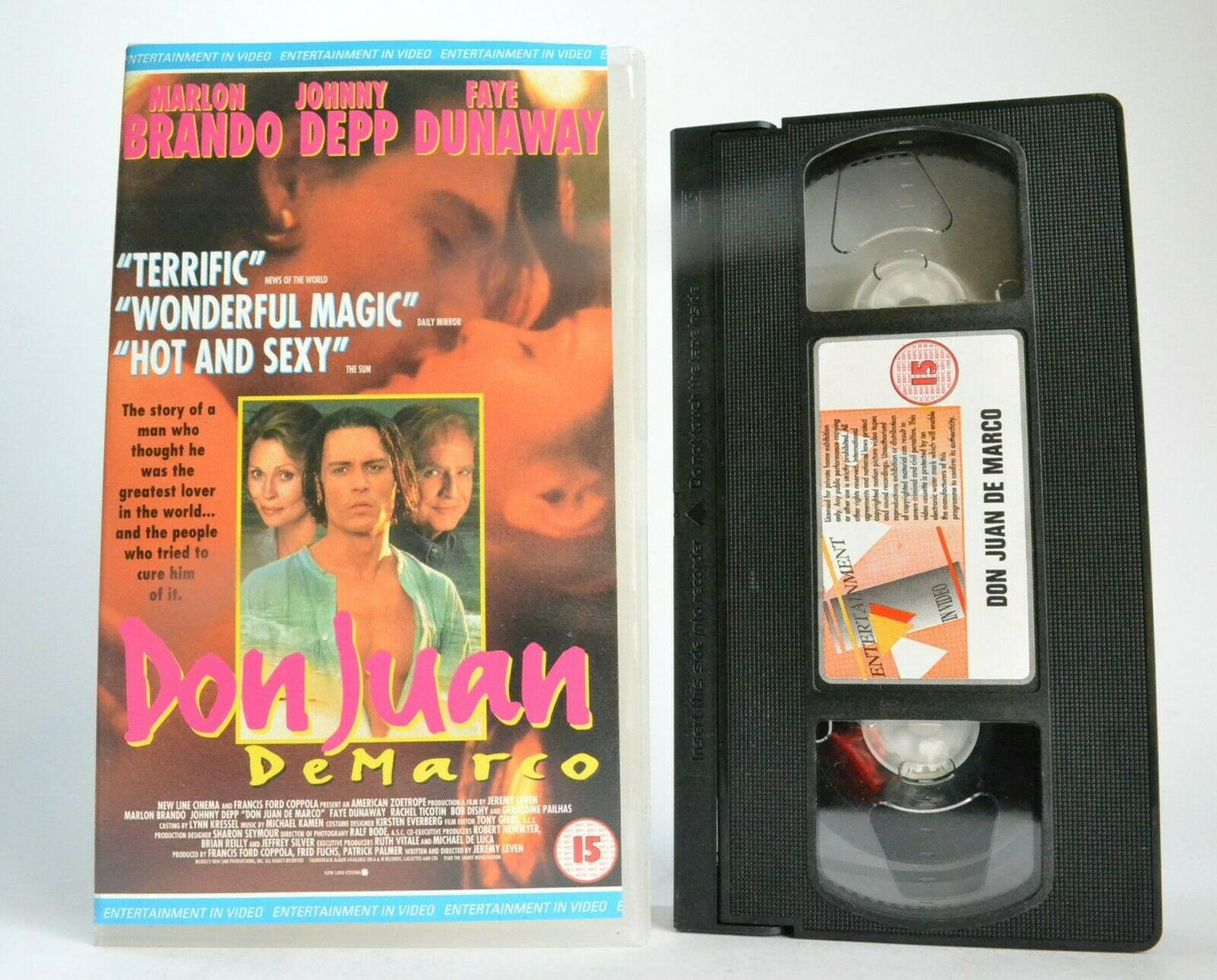 Don Juan de Marco (1994): Marlon Brando & Johnny Depp - Modern Romance - VHS-