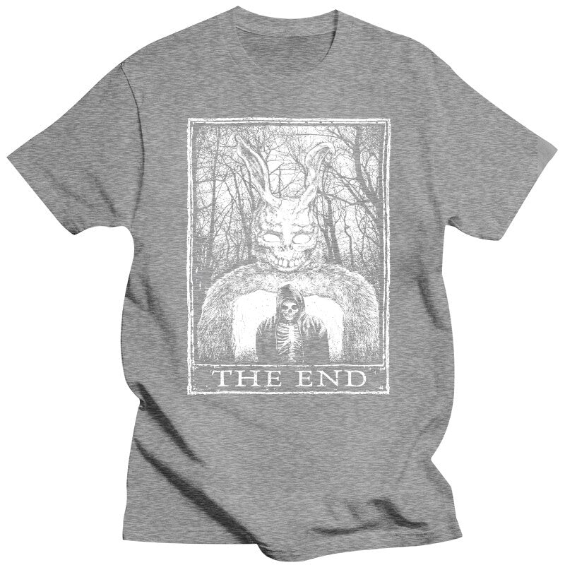 Donnie Darko - T-Shirt Regular Fit - Cotton Daywear - 1990's Classic Sci-fi-grayMen-XXS-