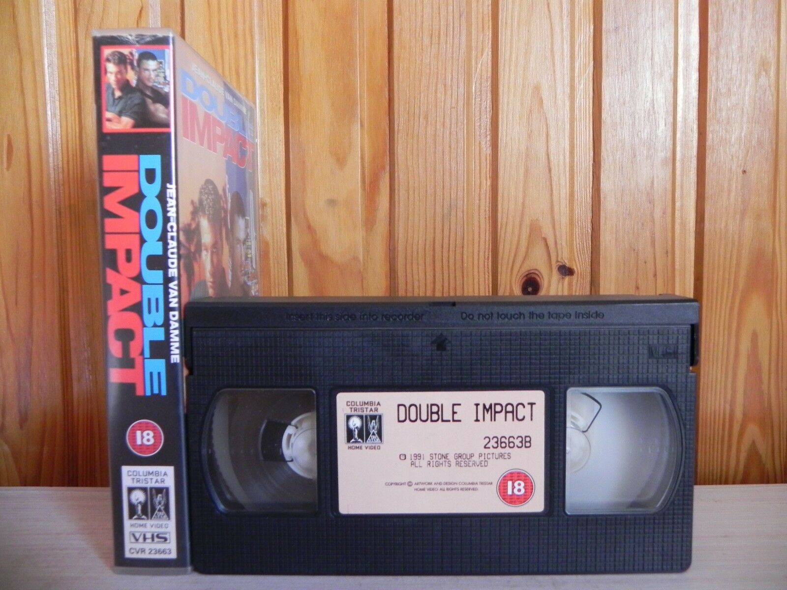 Double Impact - Van Damme - Martial Arts - Action - Columbia VHS - Pal - Video-