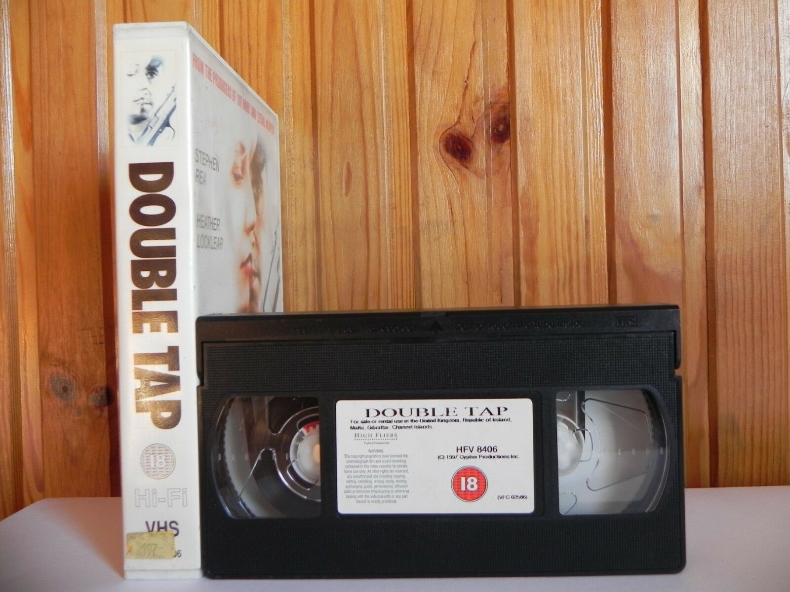 Double Tap - Large Box - High Fliers - Thriller - Cert (18) - Stephen Rea - VHS-