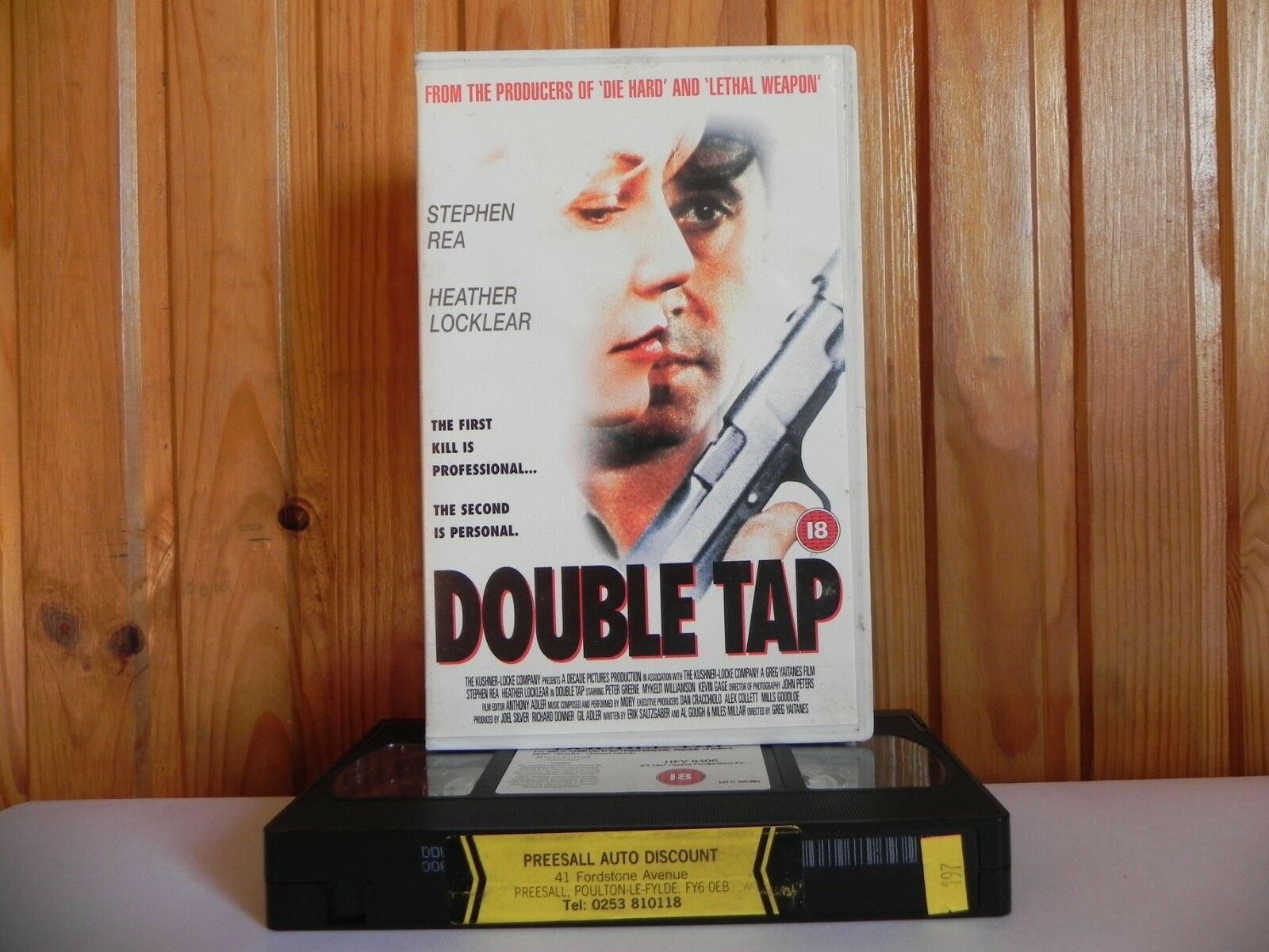 Double Tap - Large Box - High Fliers - Thriller - Cert (18) - Stephen Rea - VHS-