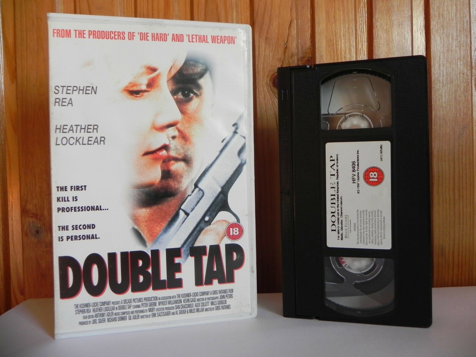 Double Tap - Large Box - High Fliers - Thriller - Cert (18) - Stephen Rea - VHS-