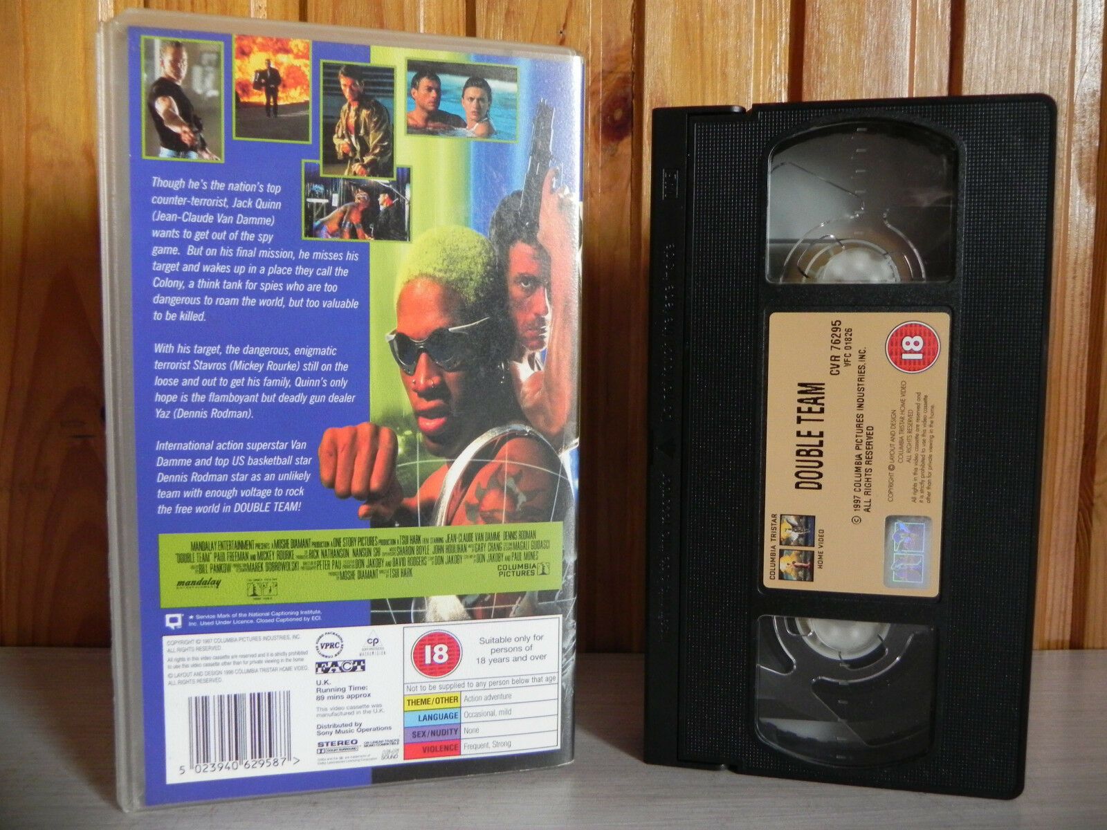 Double Team - Columbia Tristar - Action - Van Damme - Rodman - Rourke - Pal VHS-