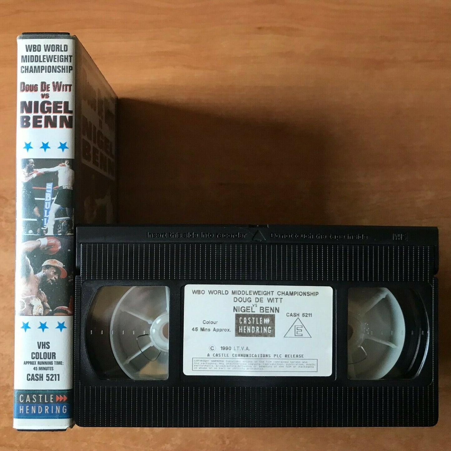 Doug De Witt Vs. Nigel Benn (1990); [Atlantic City / USA] Boxing - Sports - VHS-