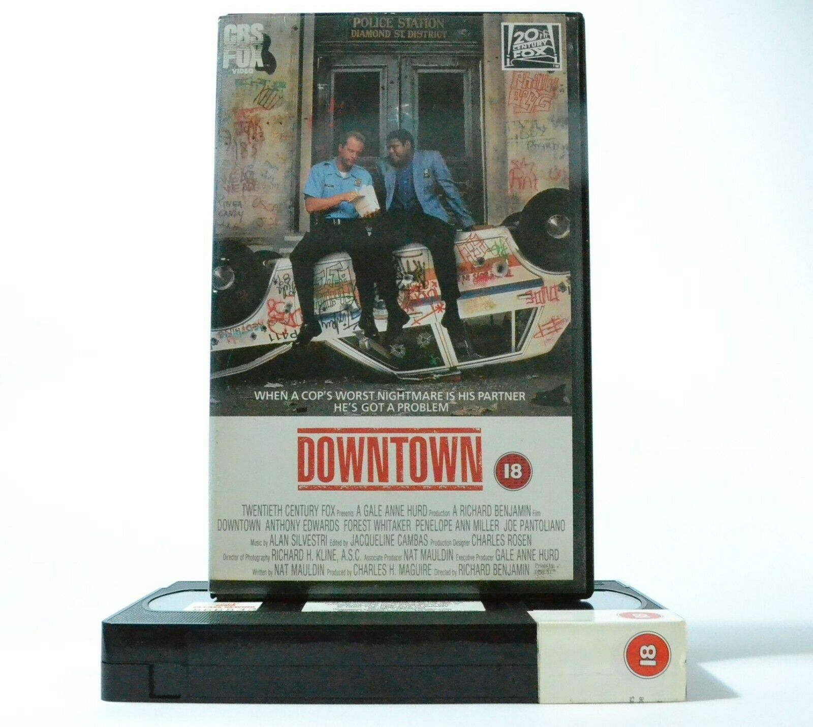 Downtown: CBS/FOX (1990) - Action/Comedy - Large Box - Forest Whitaker - Pal VHS-